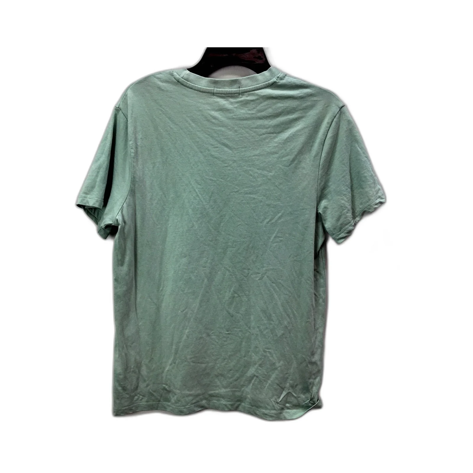 Sportsgirl Womens Casual Cotton Cropped T-Shirt in Green for Plus Size 3XS - Image 2