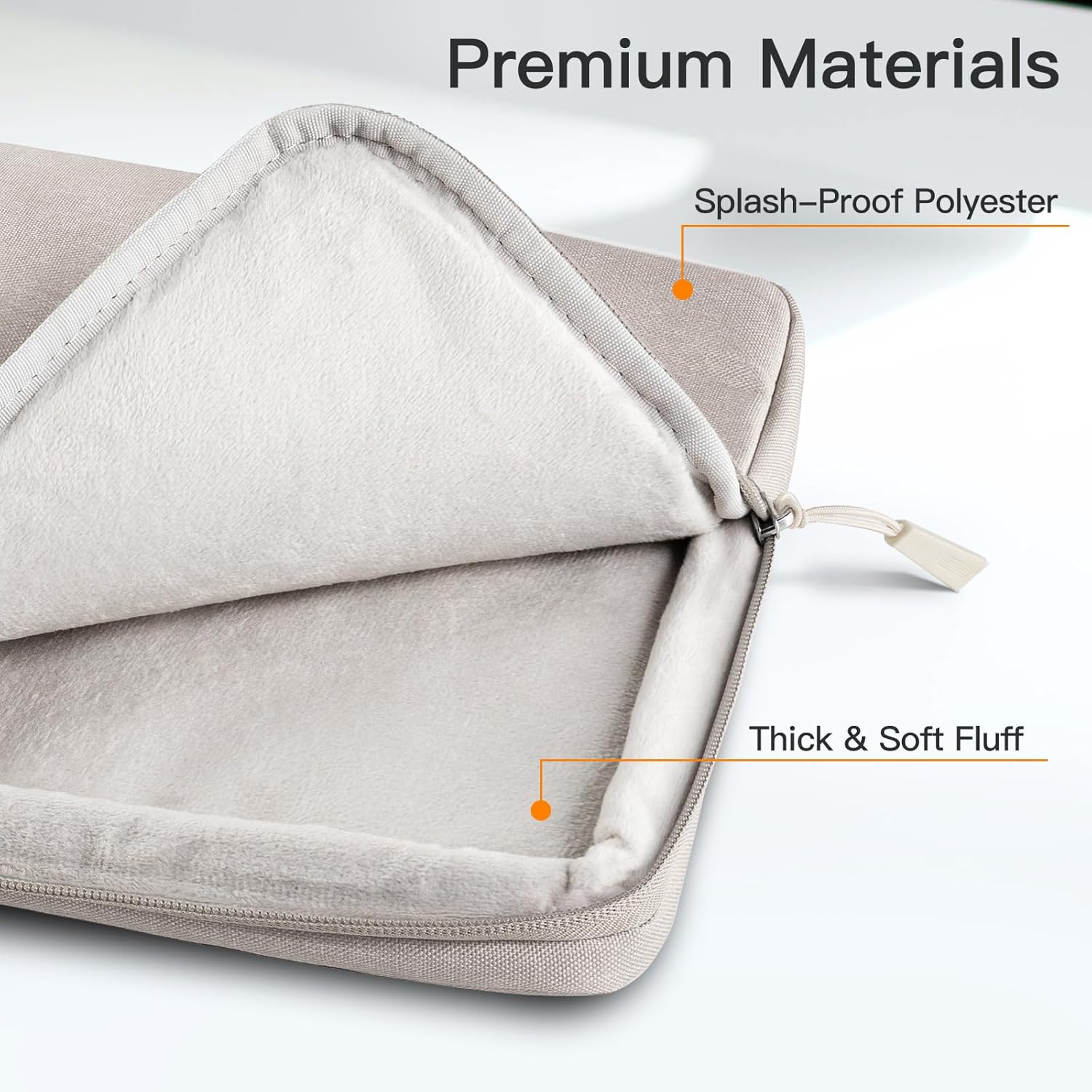 JETech 16-Inch Sleeves Waterproof Laptop Sleeve Bag for MacBook Pro in NEW - Image 4