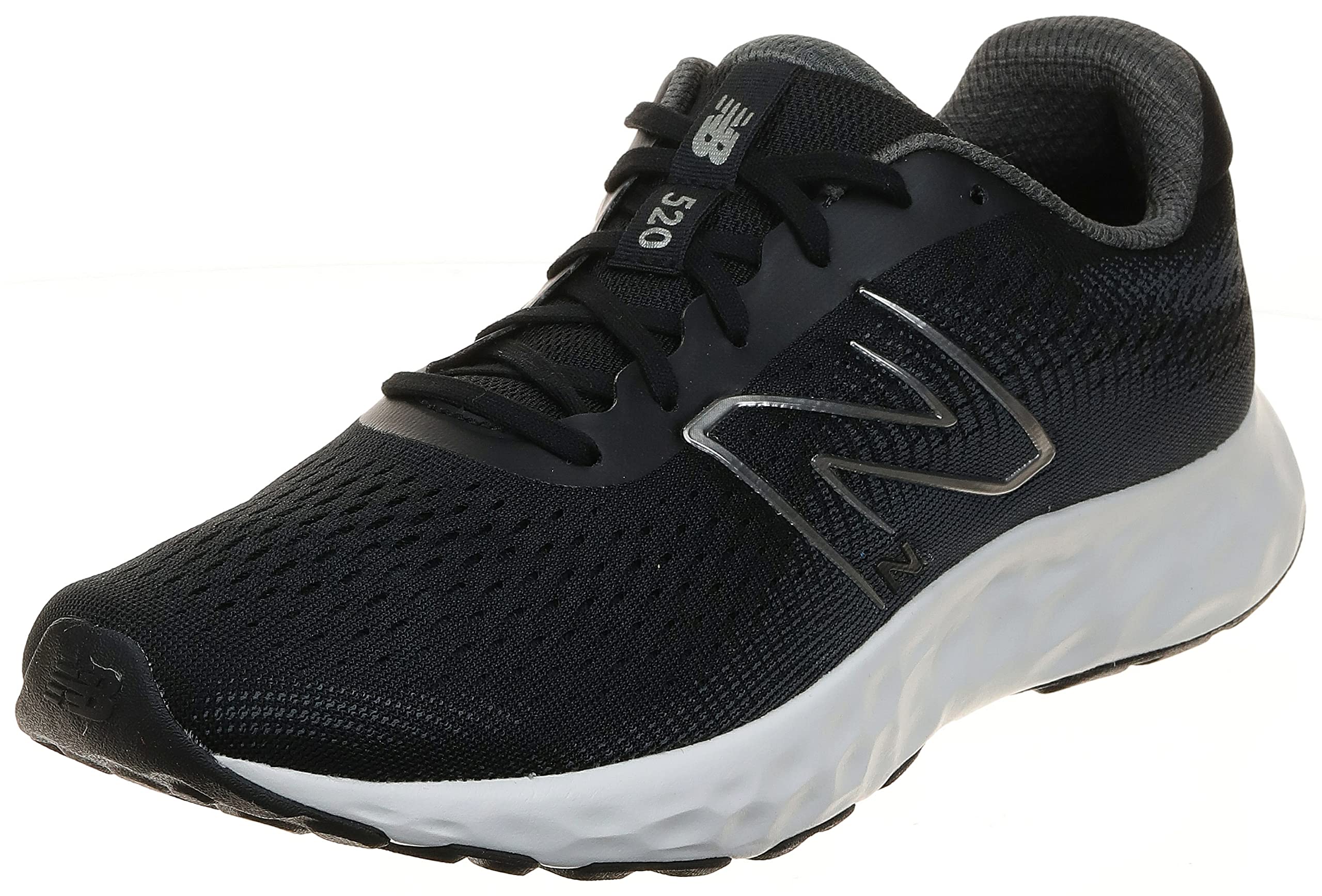 New Balance Men 520V8 Black Grey Running Sport US 10 WIDE Fit EUR 44 NEW