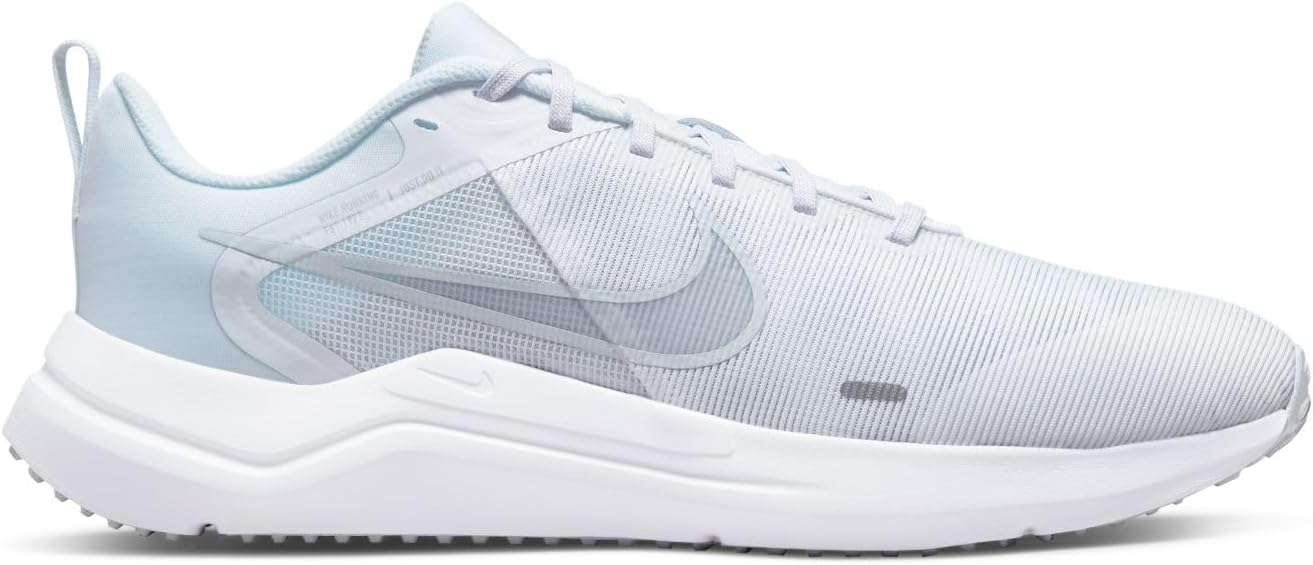 Nike Lightweight Downshifter 12 White & Platinum Running Sneakers Mens US 12 NEW - Image 5