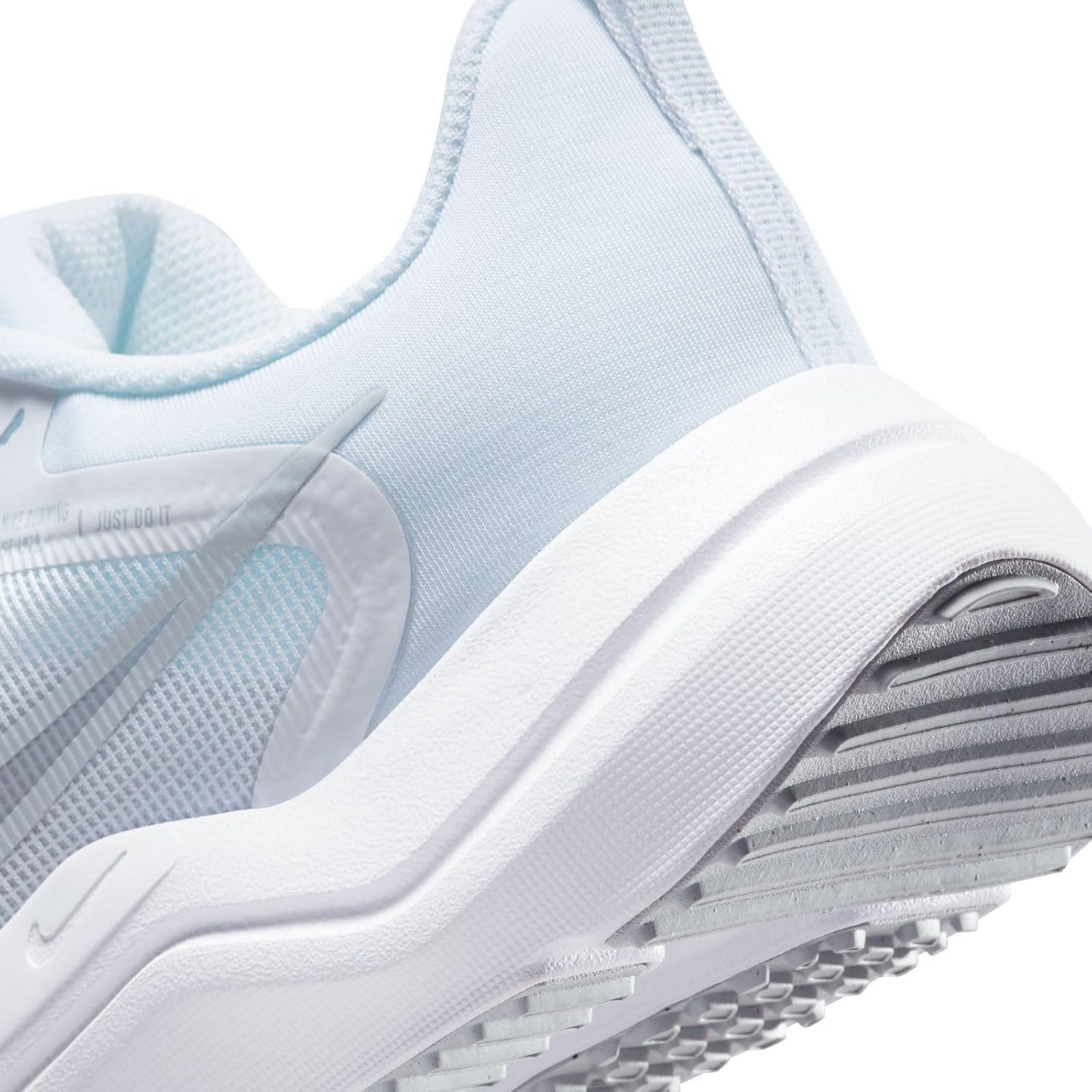 Nike Lightweight Downshifter 12 White & Platinum Running Sneakers Mens US 12 NEW - Image 6