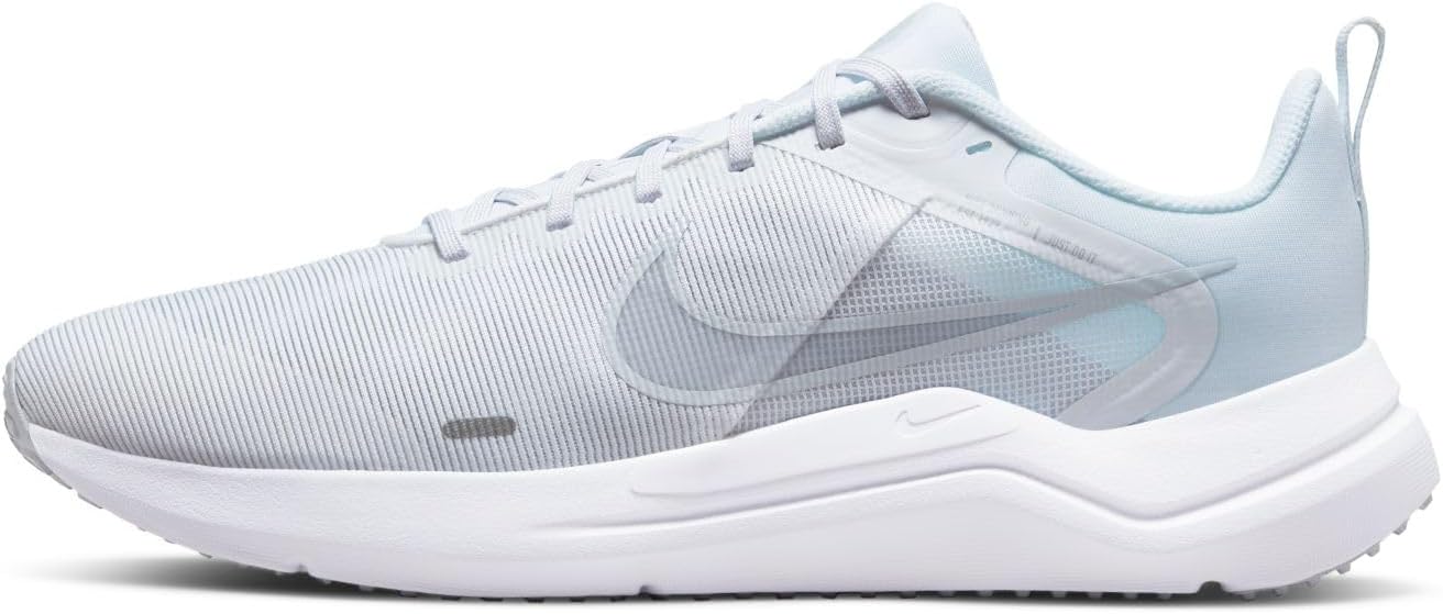 Nike Lightweight Downshifter 12 White & Platinum Running Sneakers Mens US 12 NEW - Image 8