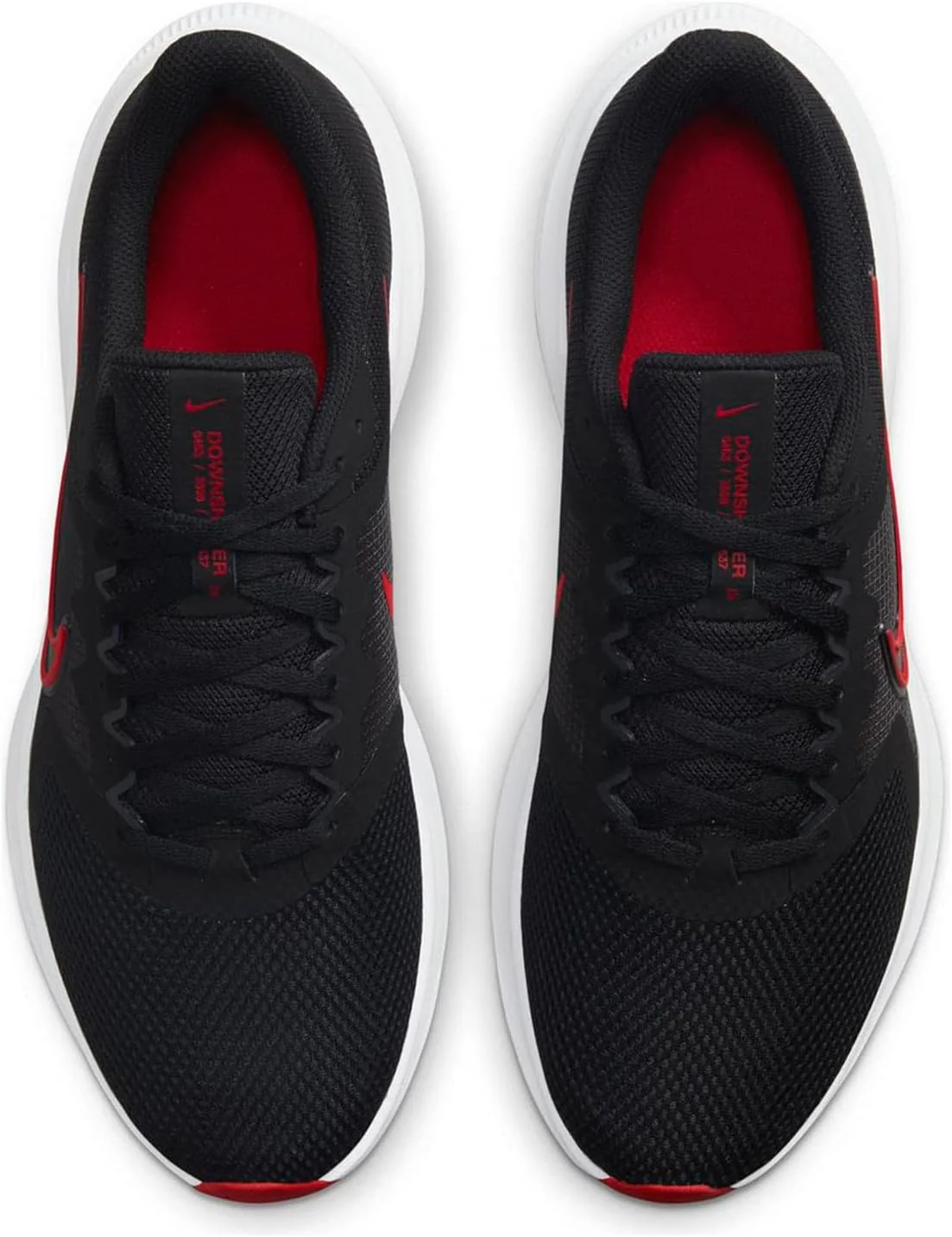Nike Downshifter 11 Trainers Running Shoes Black University Red Mens US 8 NEW - Image 6