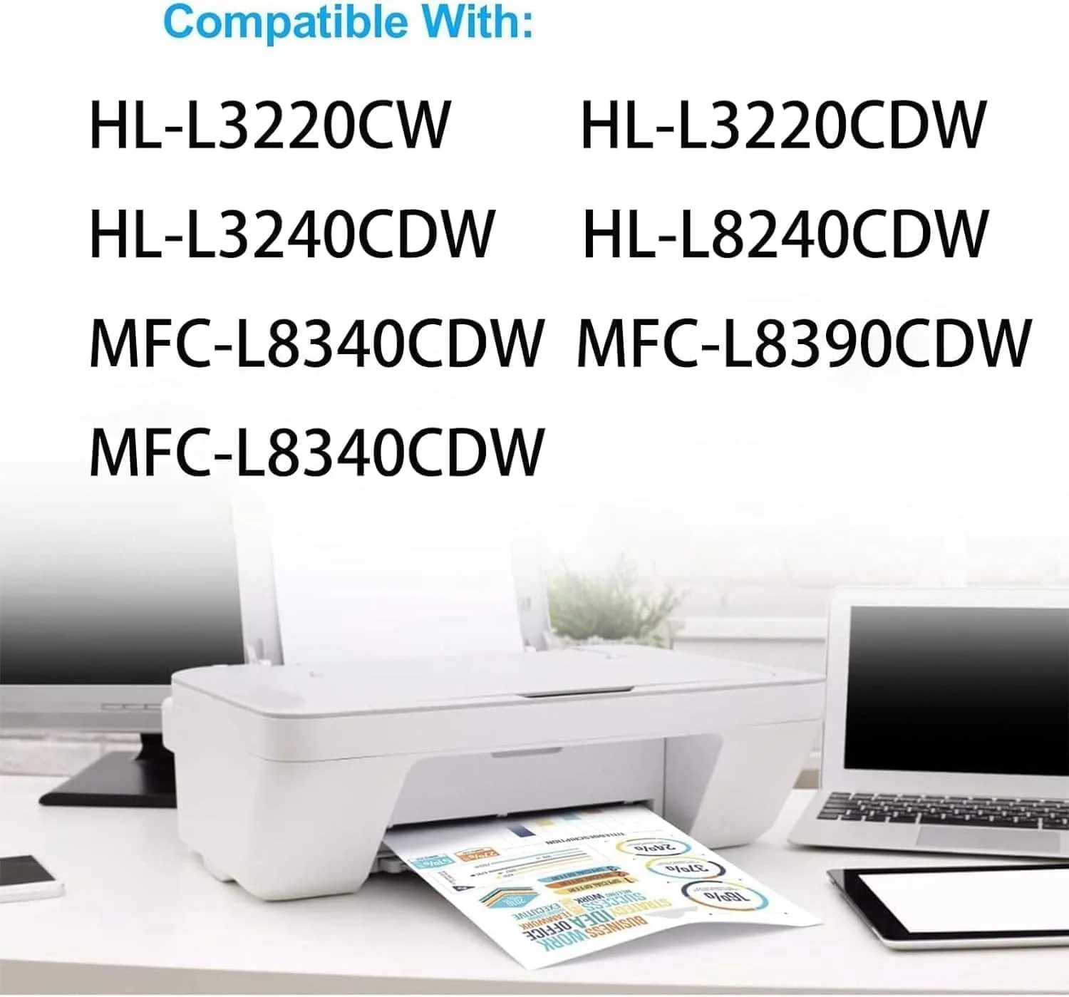 SEAYO Toner Cartridge Set Multi Color Cyan Magenta for Brother HL-L3280CDW NEW - Image 3