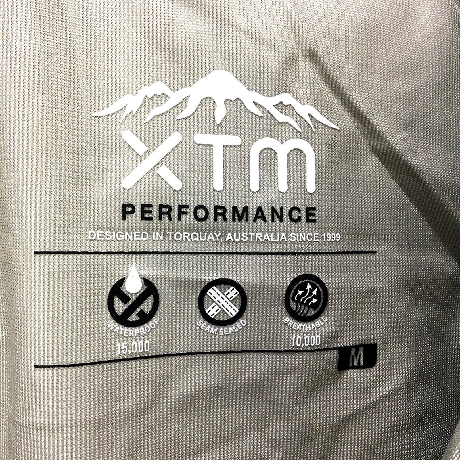 XTM Black Kakadu Seam Sealed Waterproof Rain Jacket Hooded Coat Mens Size M NEW - Image 4