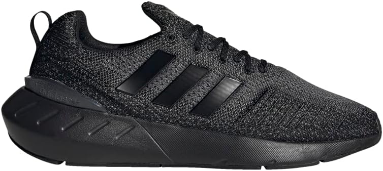 Adidas Originals Swift Run 22 Black Grey Fabric Sneakers Mens Size US 8 NEW - Image 2
