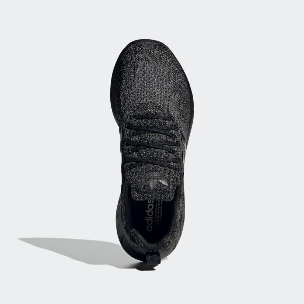 Adidas Originals Swift Run 22 Black Grey Fabric Sneakers Mens Size US 8 NEW - Image 4