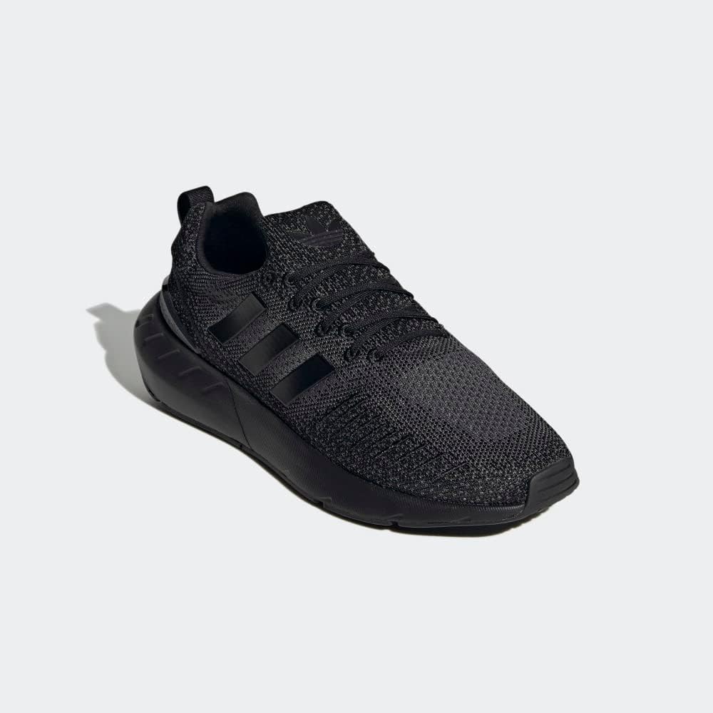 Adidas Originals Swift Run 22 Black Grey Fabric Sneakers Mens Size US 8 NEW - Image 6