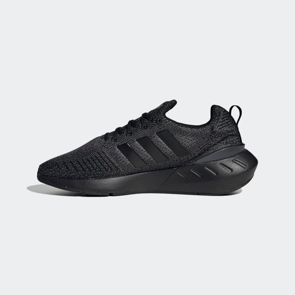 Adidas Originals Swift Run 22 Black Grey Fabric Sneakers Mens Size US 8 NEW - Image 8