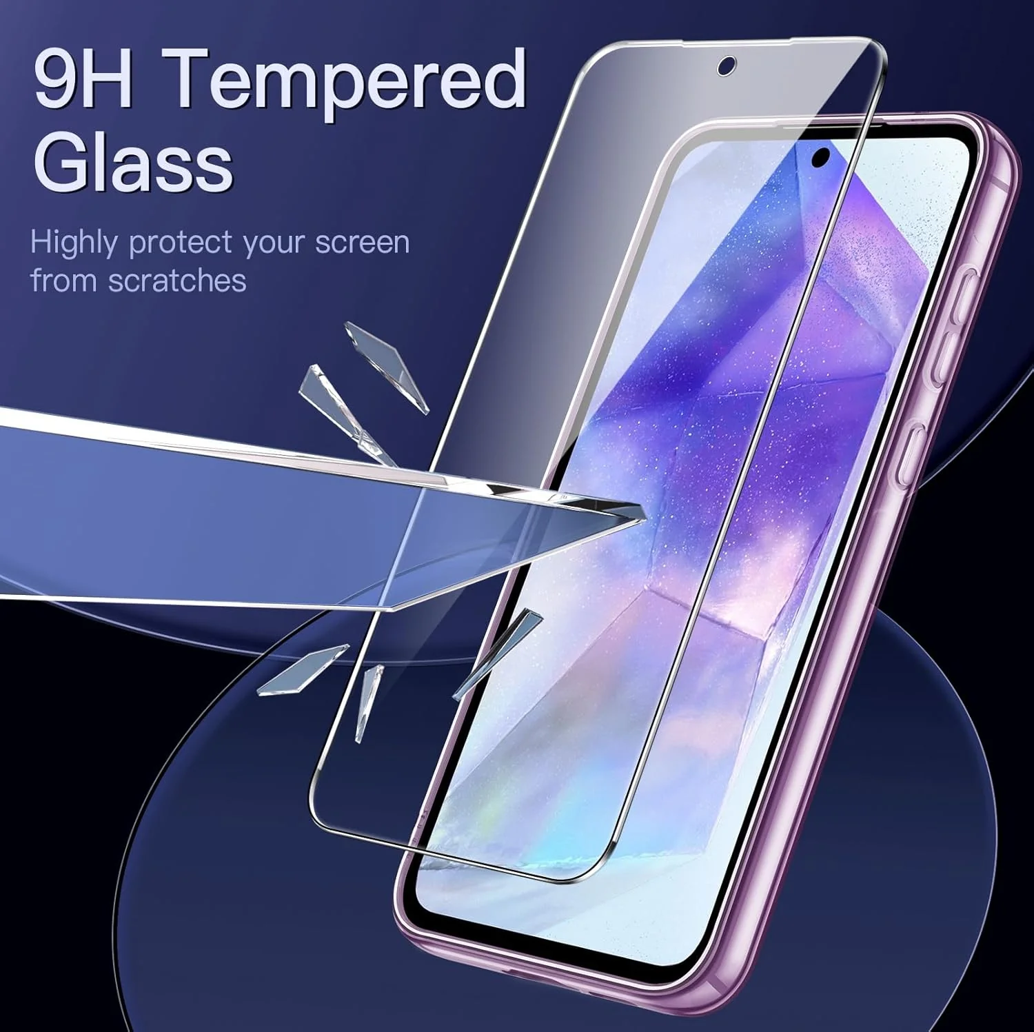 JETech 3-in-1 Basic Cases Case for Samsung Galaxy A55 5G with 2-Pack Screen NEW - Image 4
