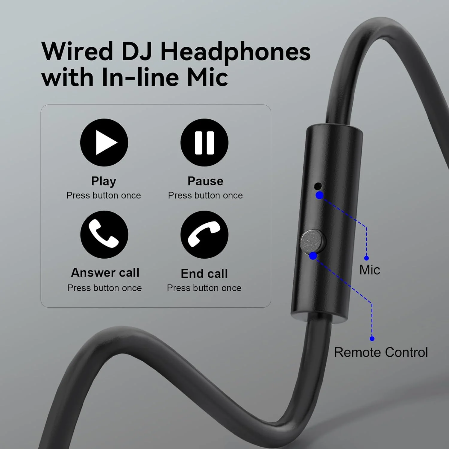 OneOdio Wired Over-Ear Headphones Hi-Res Studio Monitor Mixing DJ Stereo NEW - Image 4