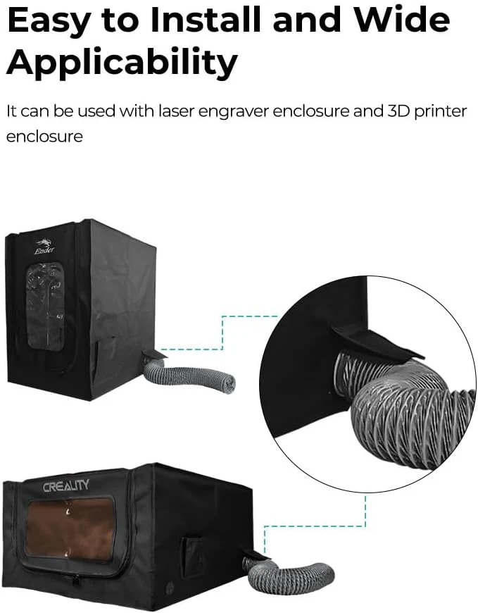 LEOWAY 3D Electronics Printer Fume Extraction Kit for Ender Plus Enclosure DEMO - Image 2