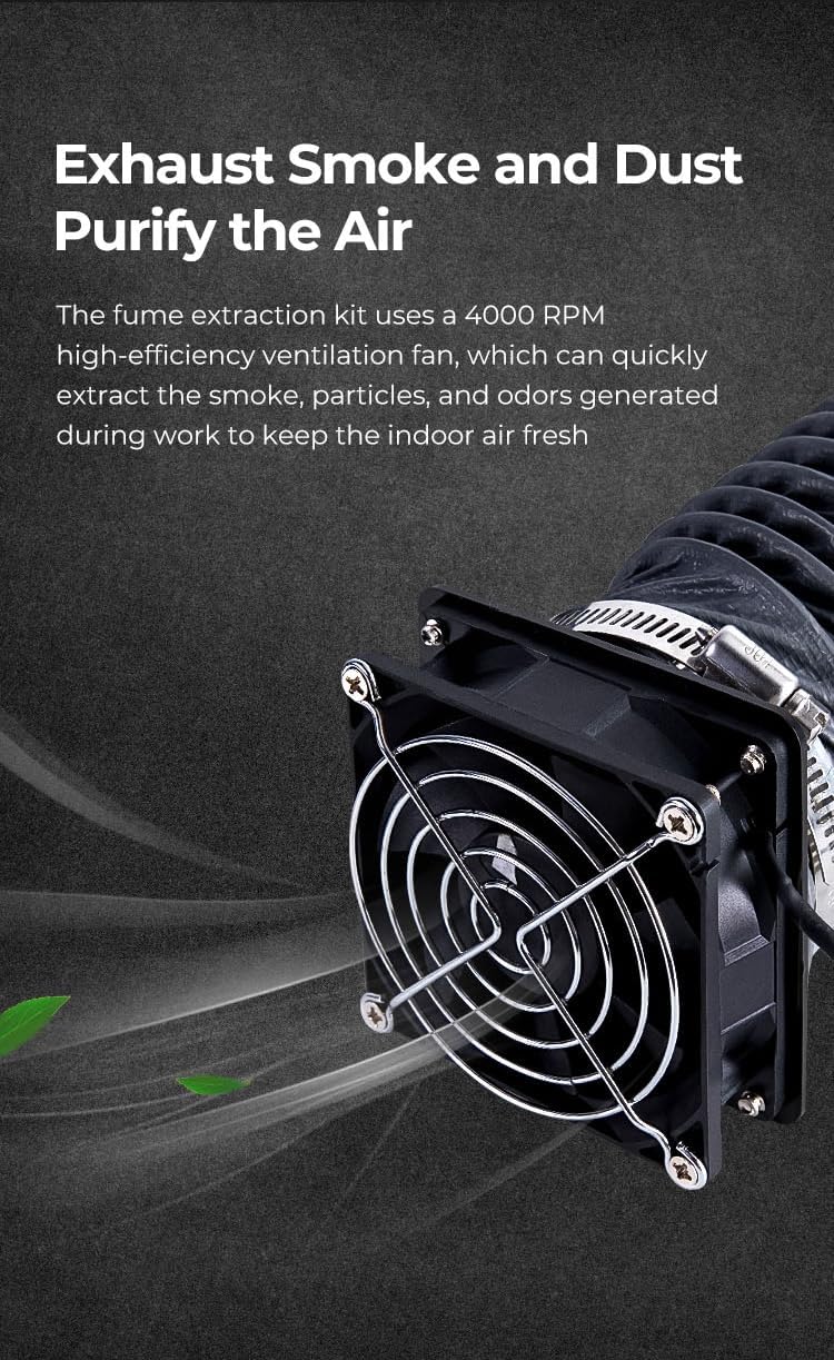 LEOWAY 3D Electronics Printer Fume Extraction Kit for Ender Plus Enclosure DEMO - Image 4