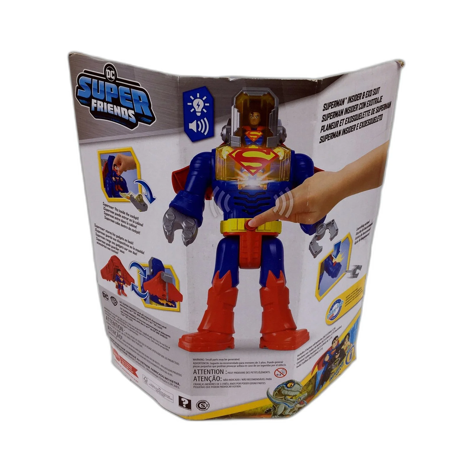 DC Super Friends Imaginext Superman Action Figure Toy Multi Color NEW - Image 2