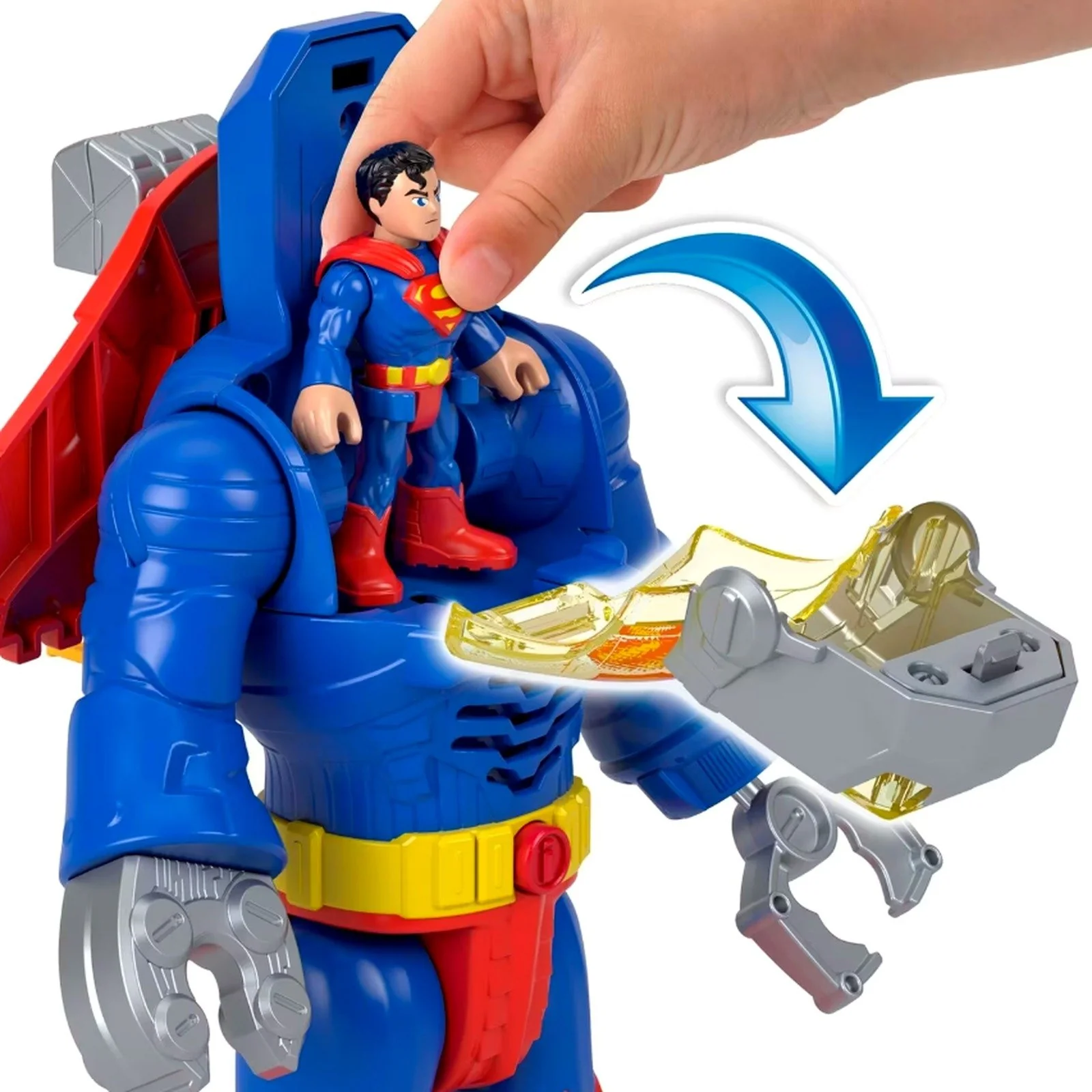 DC Super Friends Imaginext Superman Action Figure Toy Multi Color NEW - Image 6