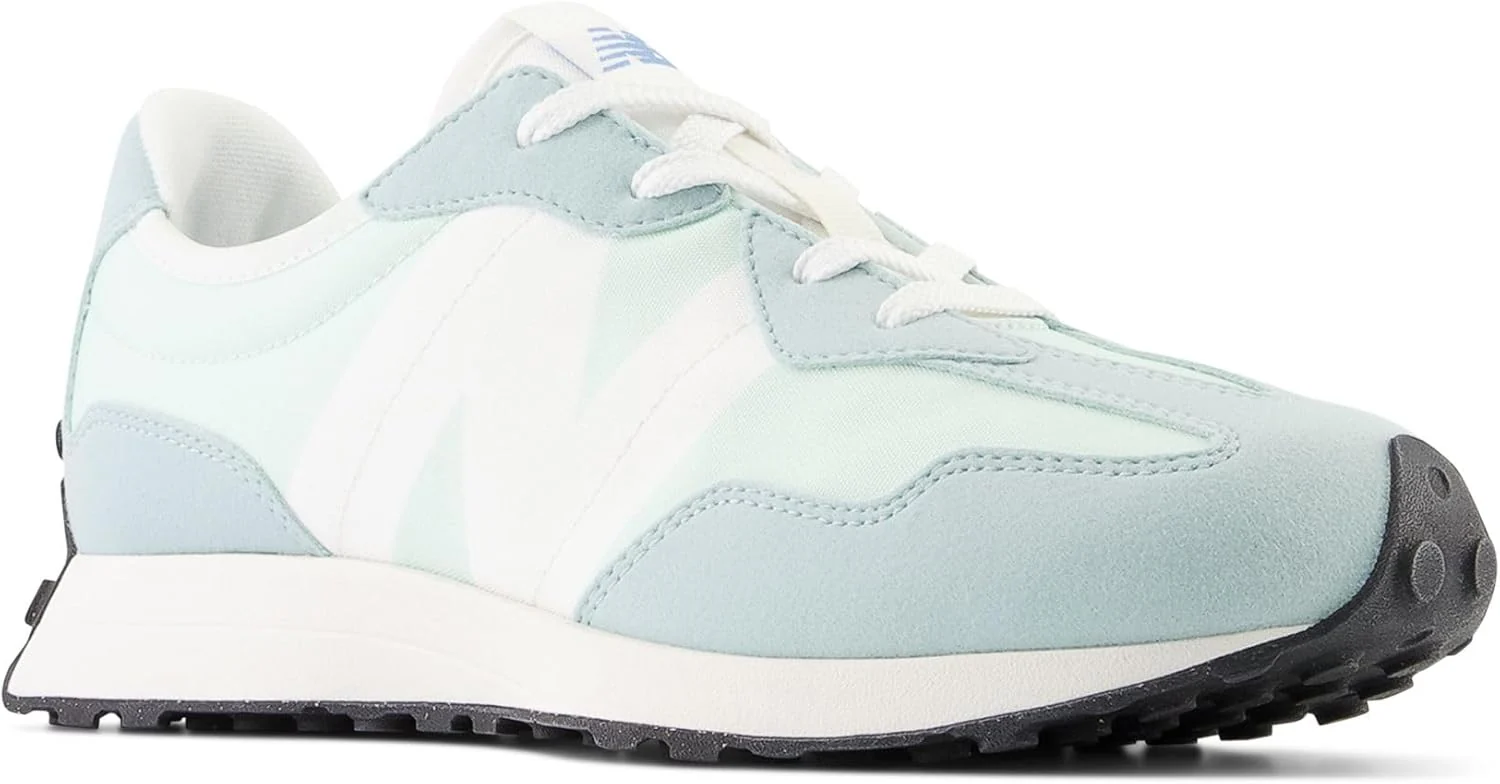New Balance 327 Road Running Shoes in Light Surf/Winter Fog Color KIDS US 5 NEW - Image 2
