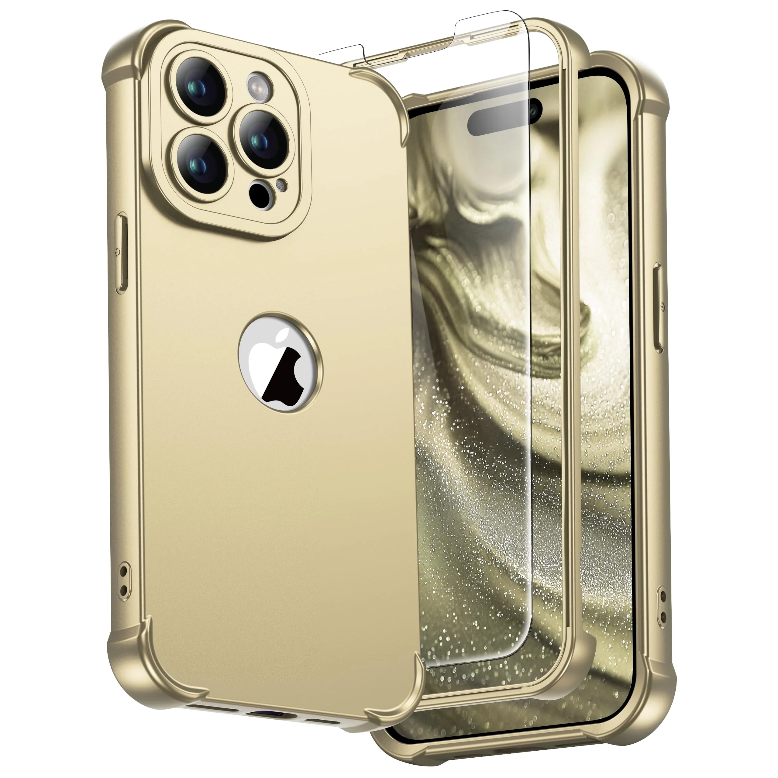 ORETECH Case Basic Cases for iPhone 15 Pro with Tempered Glass Screen NEW