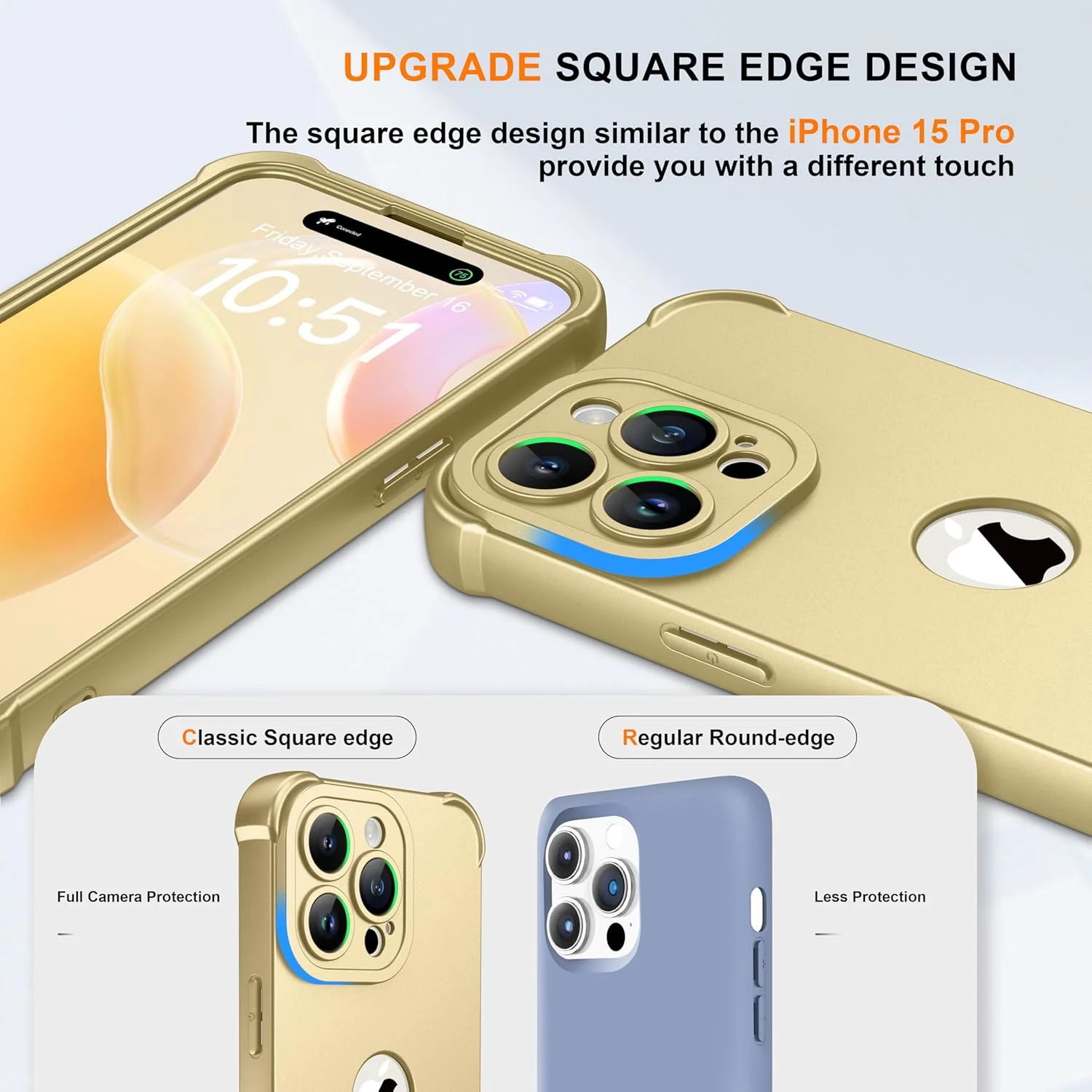 ORETECH Case Basic Cases for iPhone 15 Pro with Tempered Glass Screen NEW - Image 2