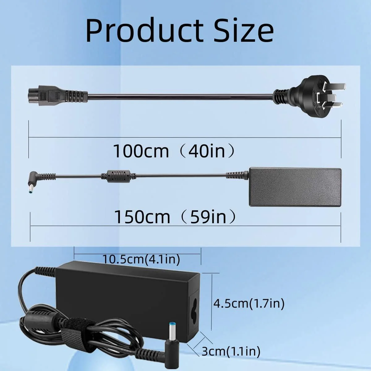 GTGUGR 90W Laptop Charger for HP Pavilion Envy Stream Spectre EliteBook DEMO - Image 4
