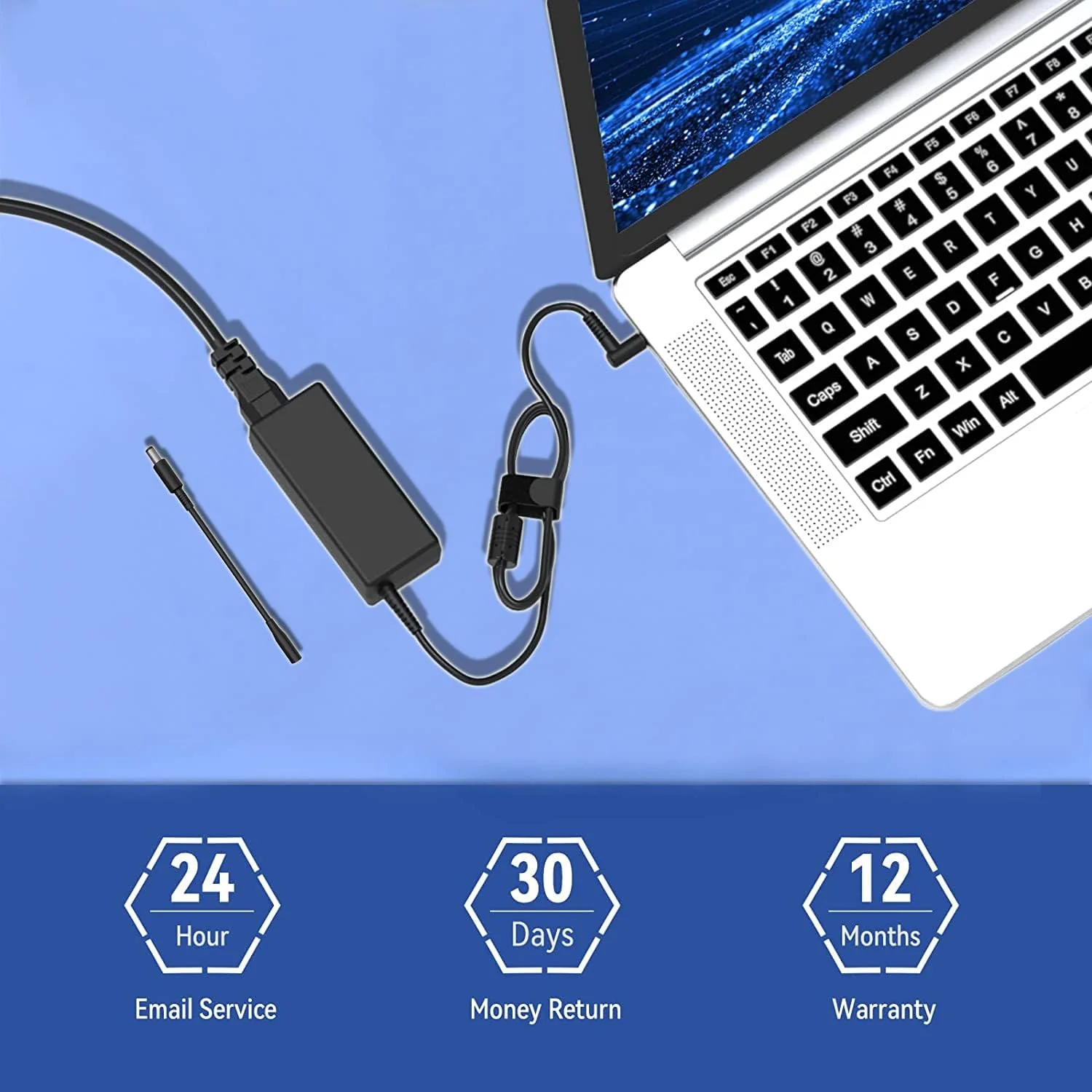 GTGUGR 90W Laptop Charger for HP Pavilion Envy Stream Spectre EliteBook DEMO - Image 7
