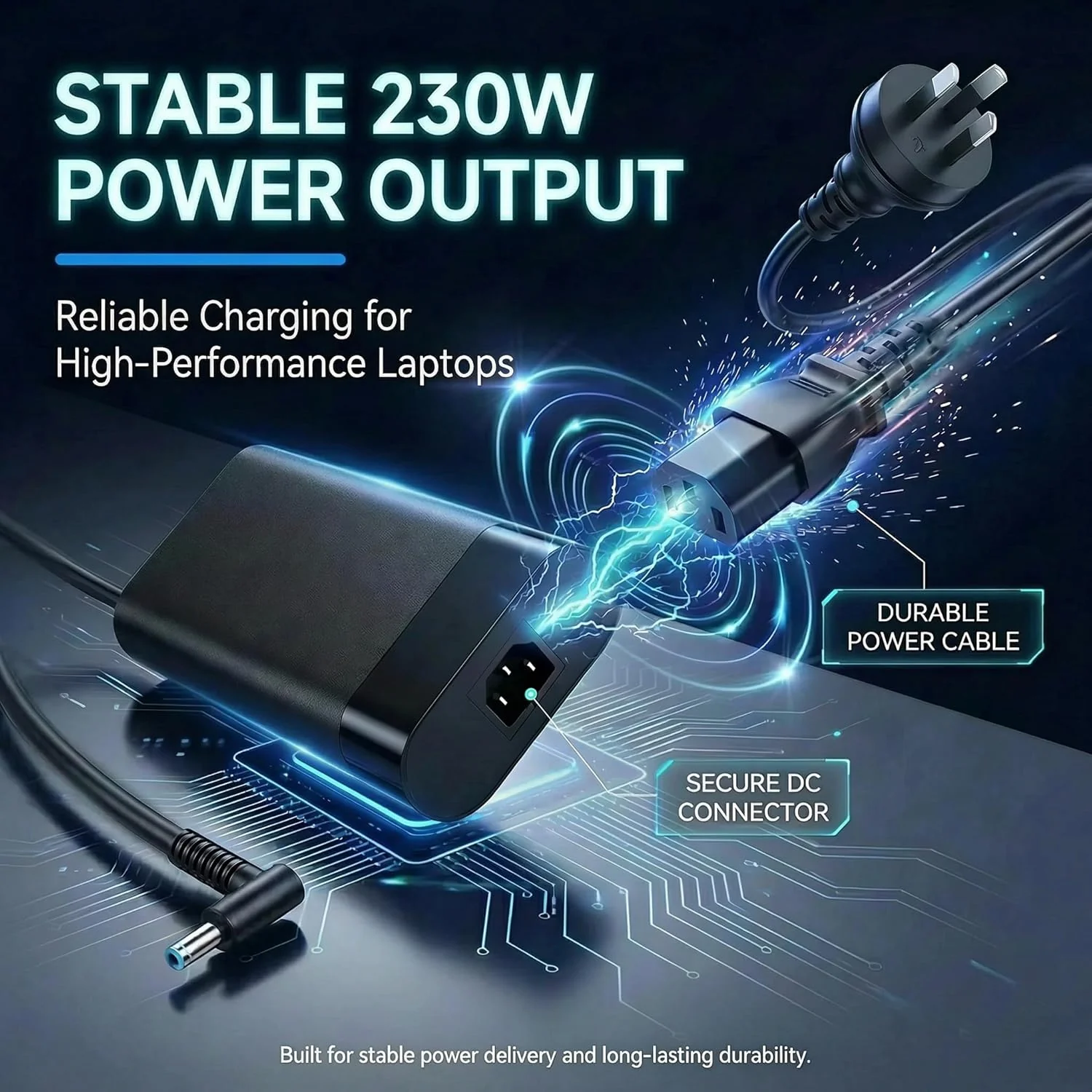 Ruilezyo 230W AC Adapter Charger for HP OMEN, Transcend, Victus Laptops NEW - Image 5