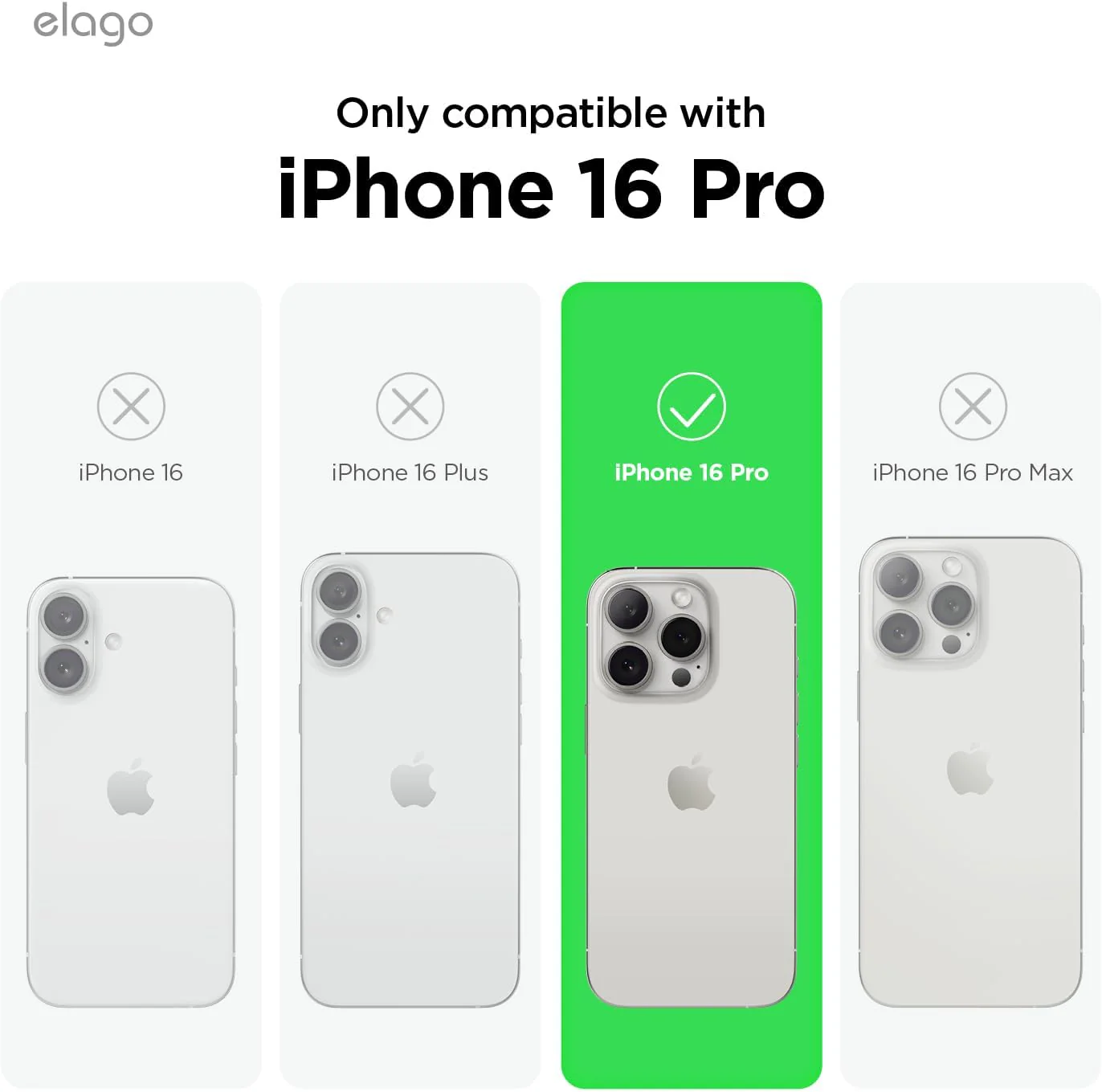 elago Premium Basic Cases Liquid Silicone Protective Case for iPhone 16 Pro NEW - Image 2