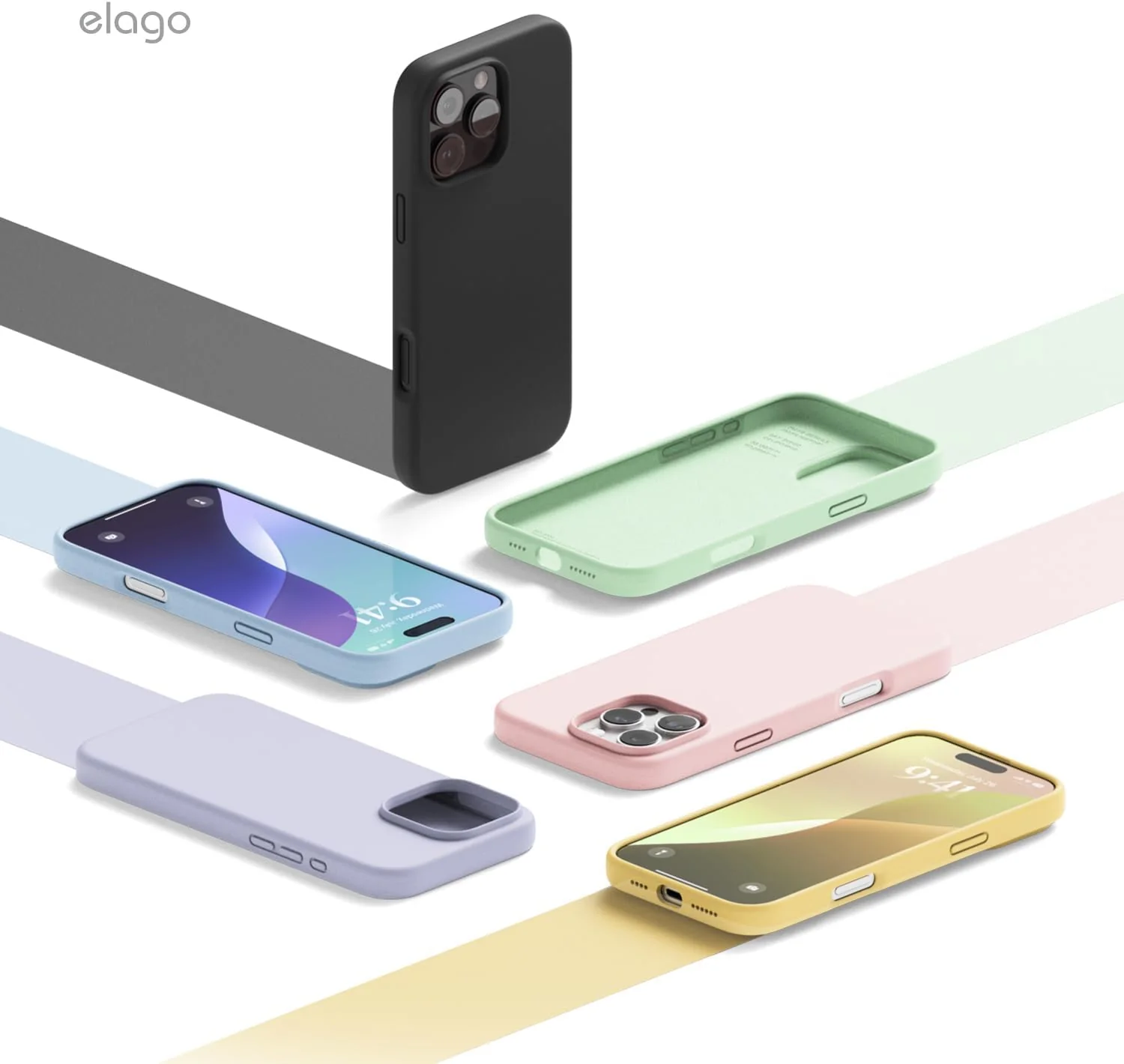 elago Premium Basic Cases Liquid Silicone Protective Case for iPhone 16 Pro NEW - Image 8
