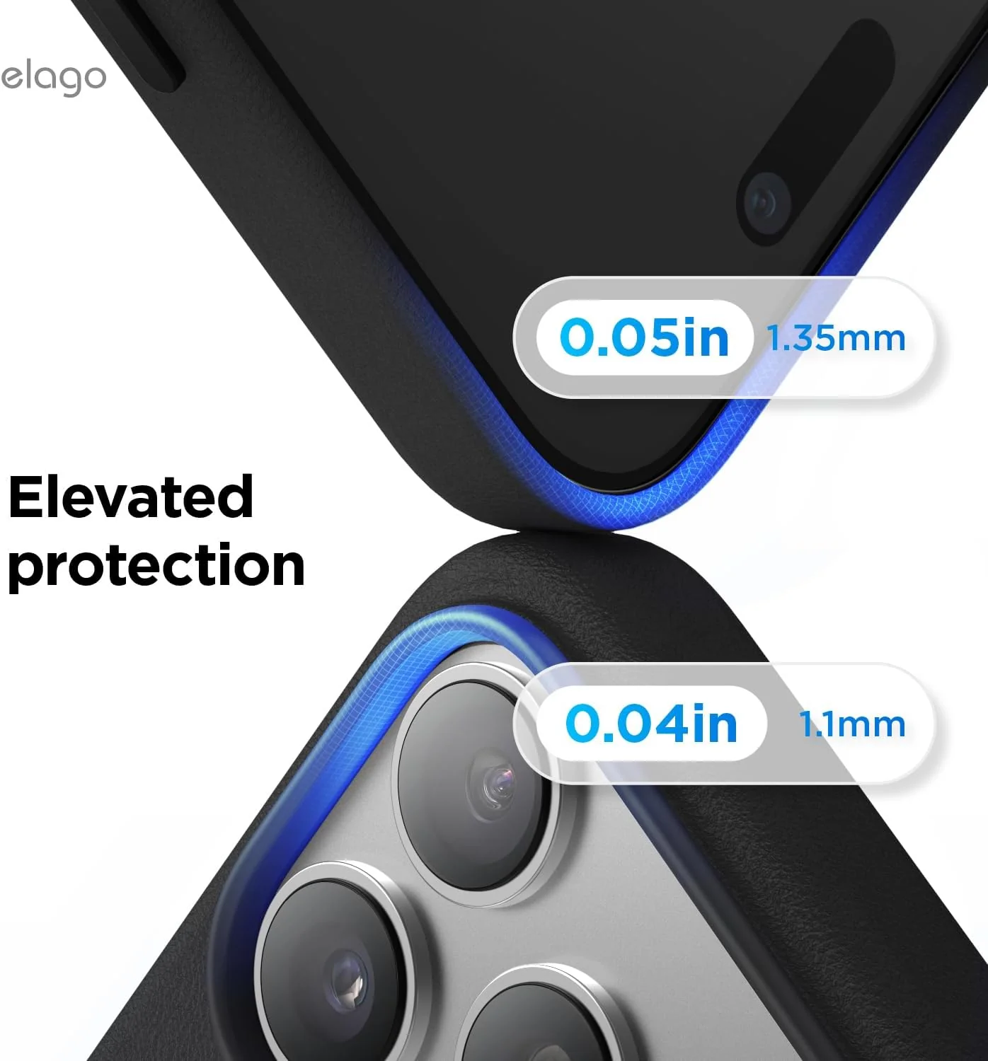 elago Magnetic Rubber Case for iPhone 14 Pro Max 6.9" Basic Protective NEW - Image 7