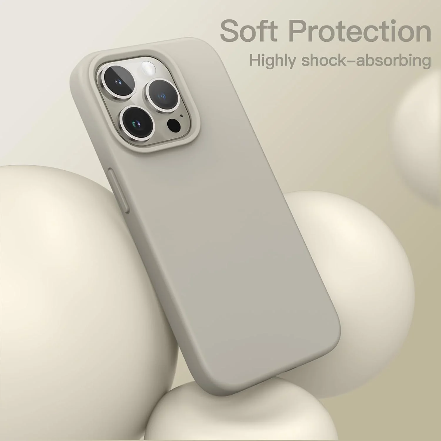 JETech Silicone Basic Cases Case for iPhone 15 Pro 6.1-Inch Soft Touch NEW - Image 4