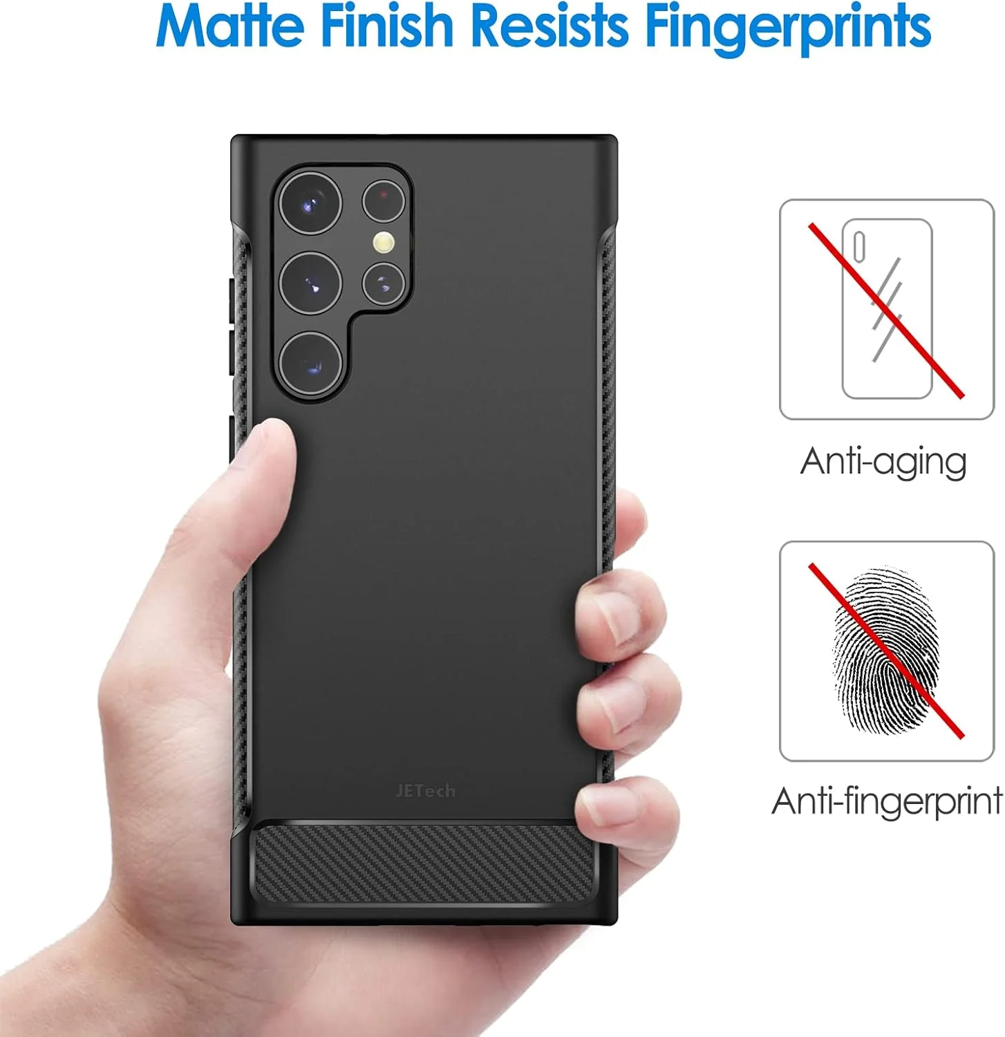 JETech Slim Basic Cases Fit Phone Case for Samsung Galaxy S22 Ultra 5G NEW - Image 5