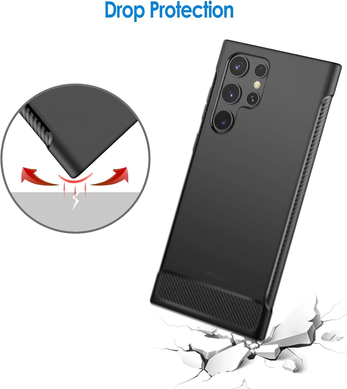 JETech Slim Basic Cases Fit Phone Case for Samsung Galaxy S22 Ultra 5G NEW - Image 6