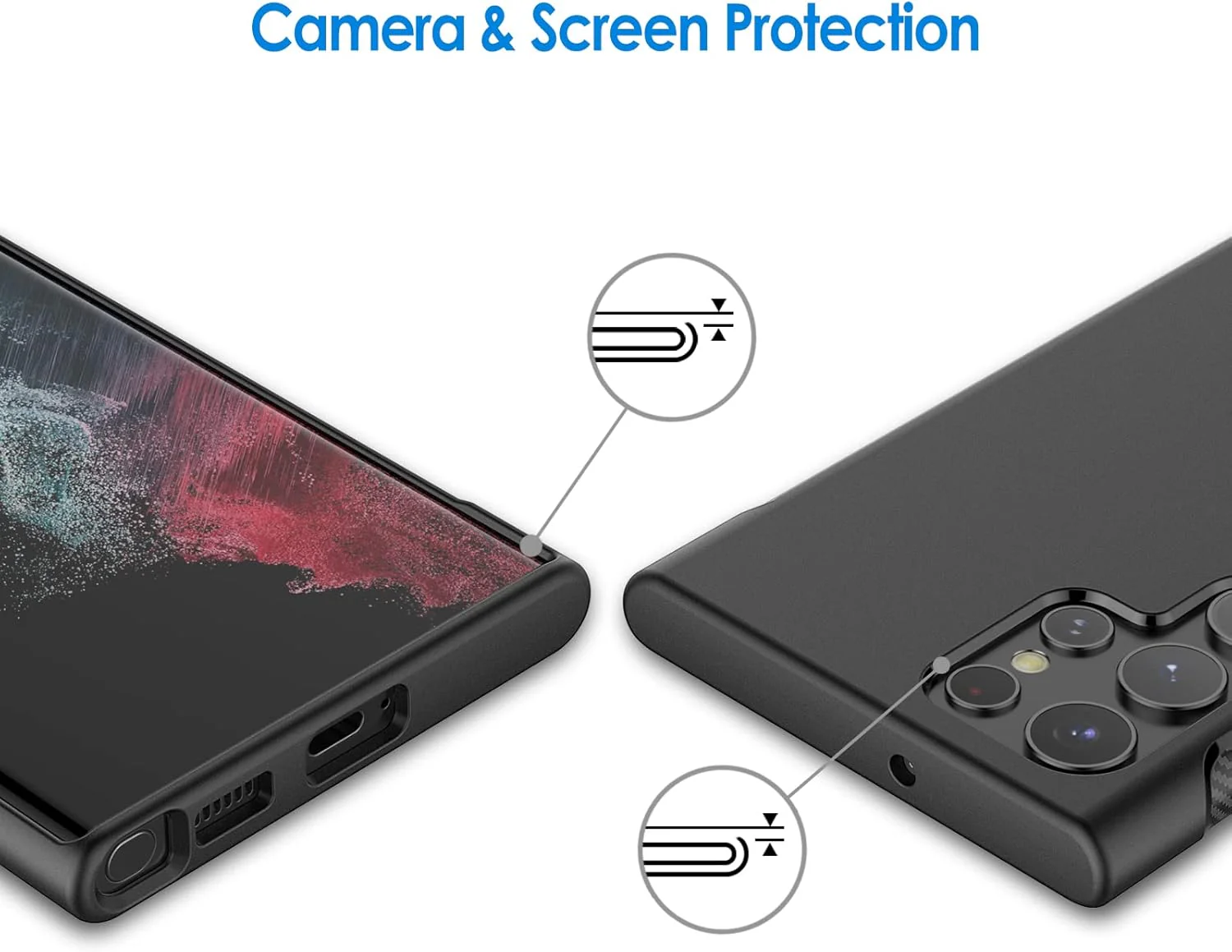 JETech Slim Basic Cases Fit Phone Case for Samsung Galaxy S22 Ultra 5G NEW - Image 7