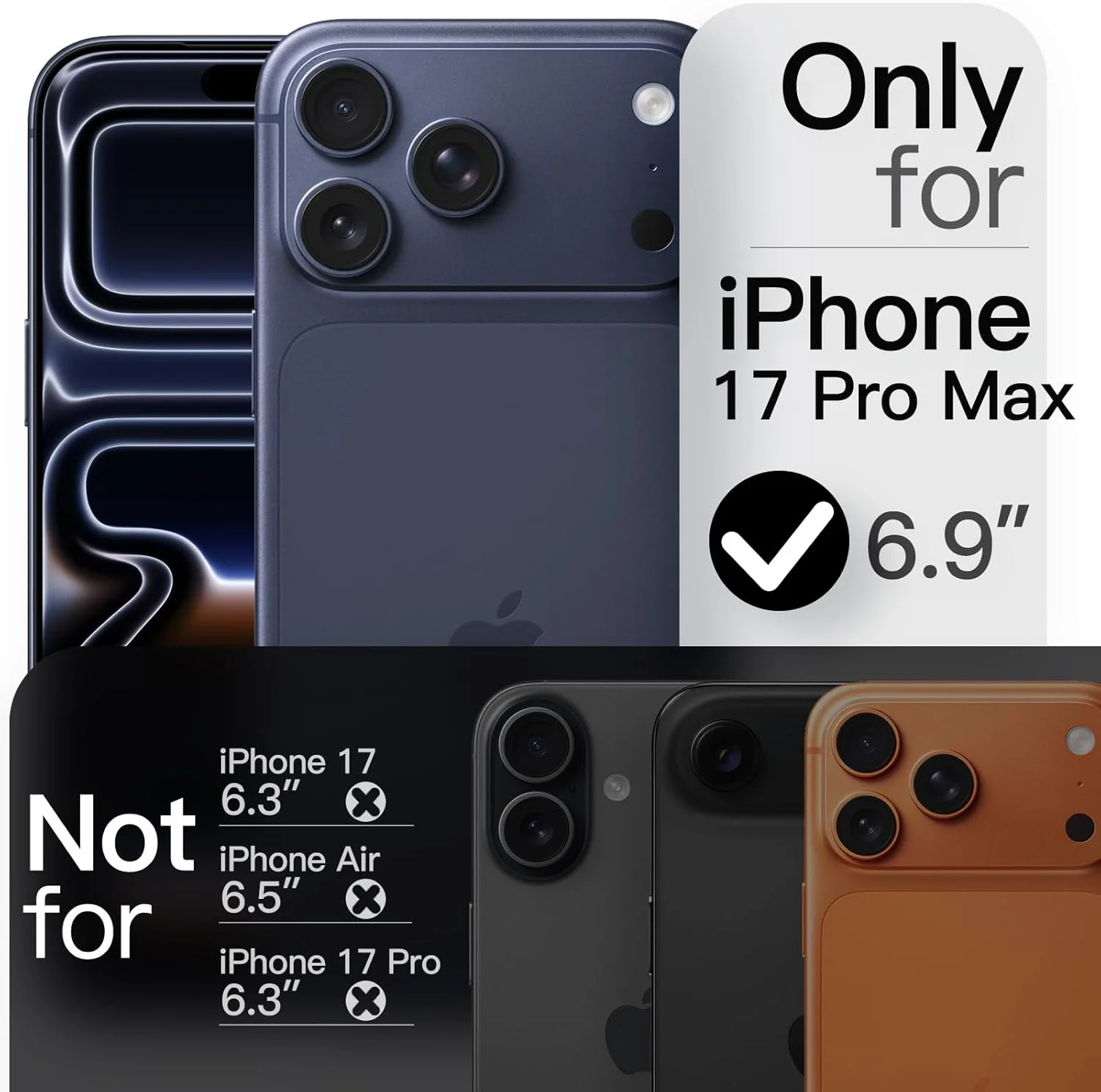 JETech Slim Basic Cases Case for iPhone 17 Pro Max 6.9-Inch Lightweight NEW - Image 2