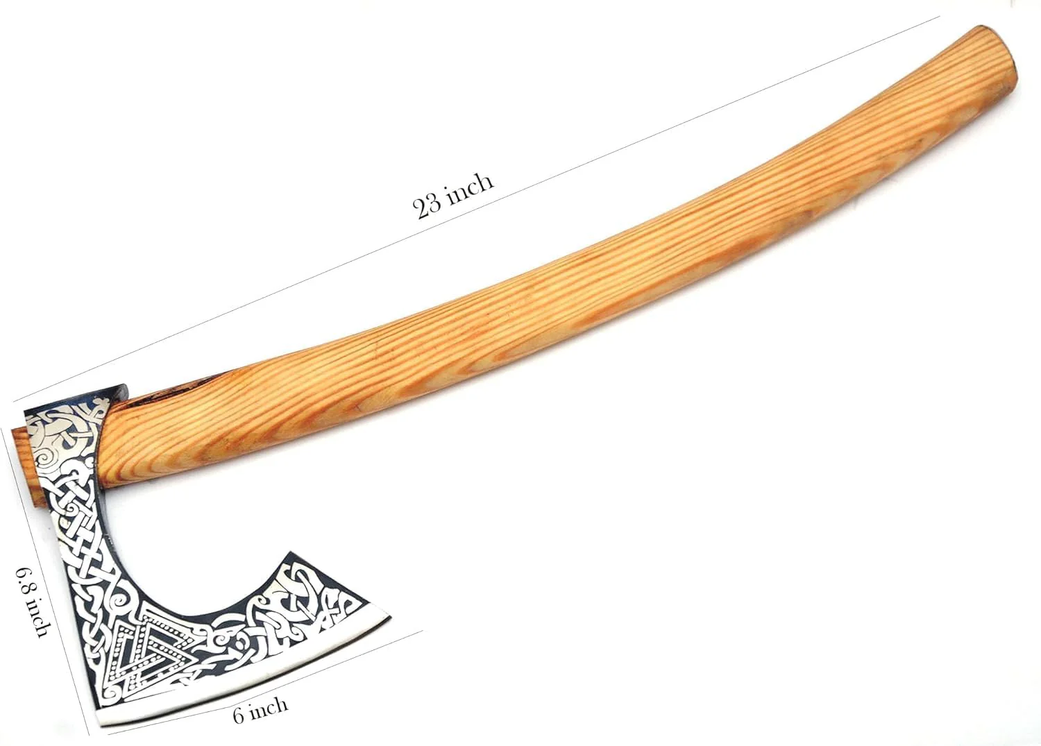 LIFAFA Forged Carbon Steel Novelty Display Viking Axe with Rose Wood Handle NEW - Image 2