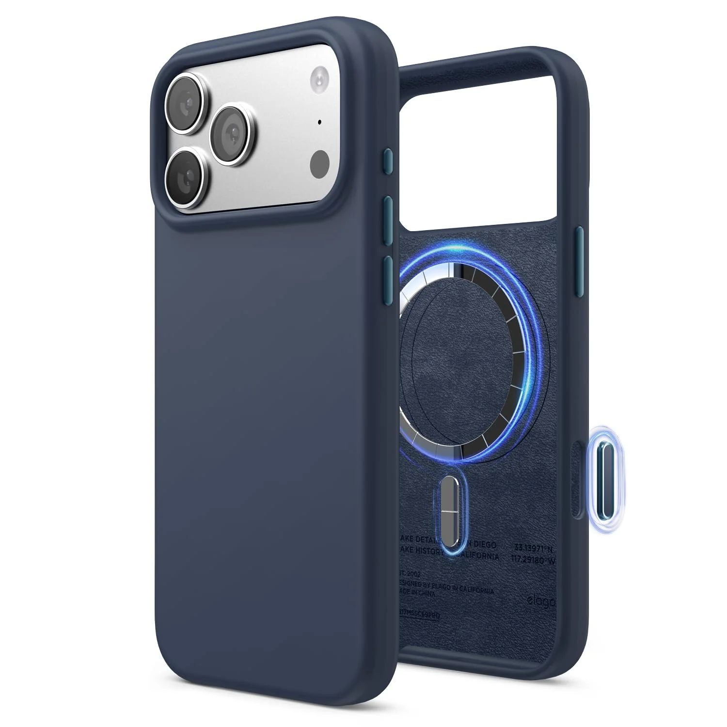 elago Magnetic Basic Cases Silicone iPhone 17 Pro Max 6.9" Case - Jean NEW