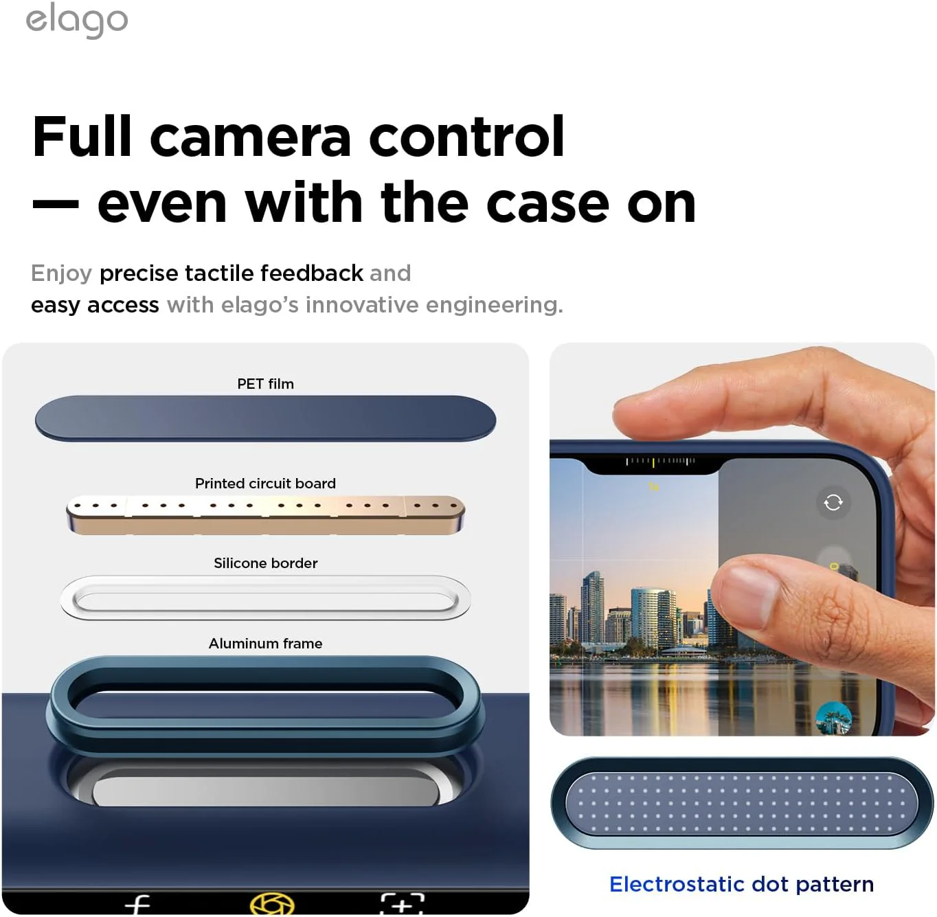 elago Magnetic Basic Cases Silicone iPhone 17 Pro Max 6.9" Case - Jean NEW - Image 3