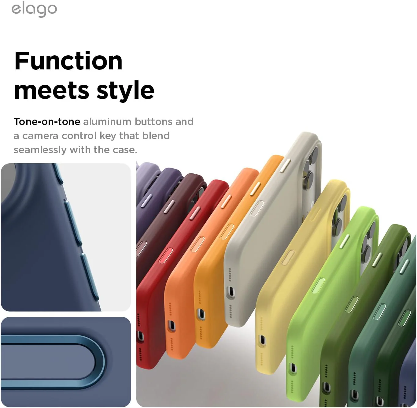 elago Magnetic Basic Cases Silicone iPhone 17 Pro Max 6.9" Case - Jean NEW - Image 4