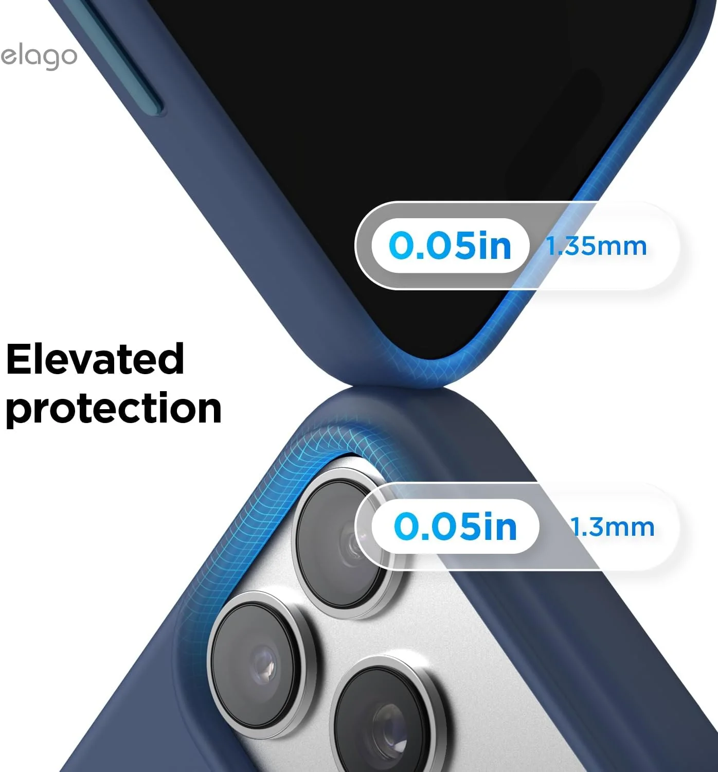 elago Magnetic Basic Cases Silicone iPhone 17 Pro Max 6.9" Case - Jean NEW - Image 8