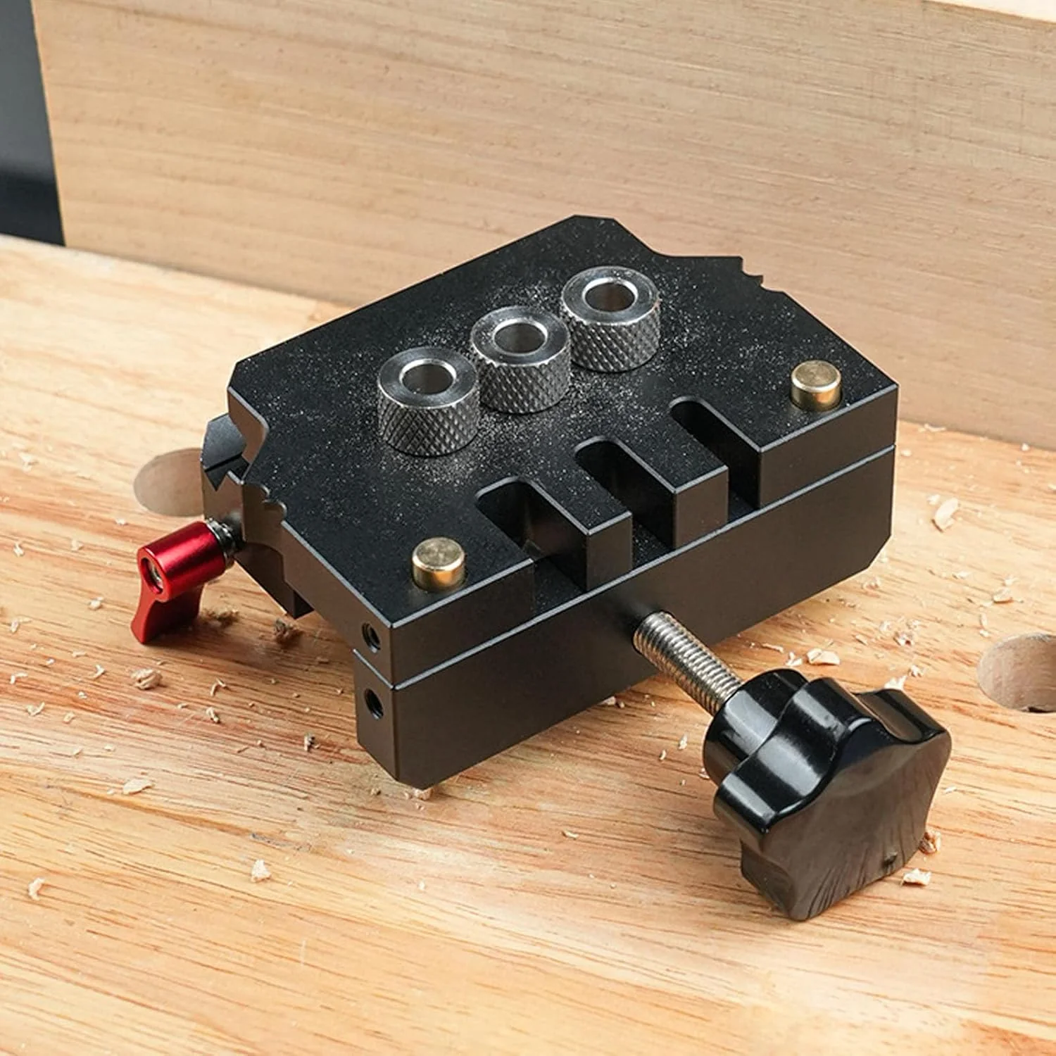 Jiawu Self-Centering Doweling Jig Kit - Drill Straight Holes Accurately DEMO - Image 2