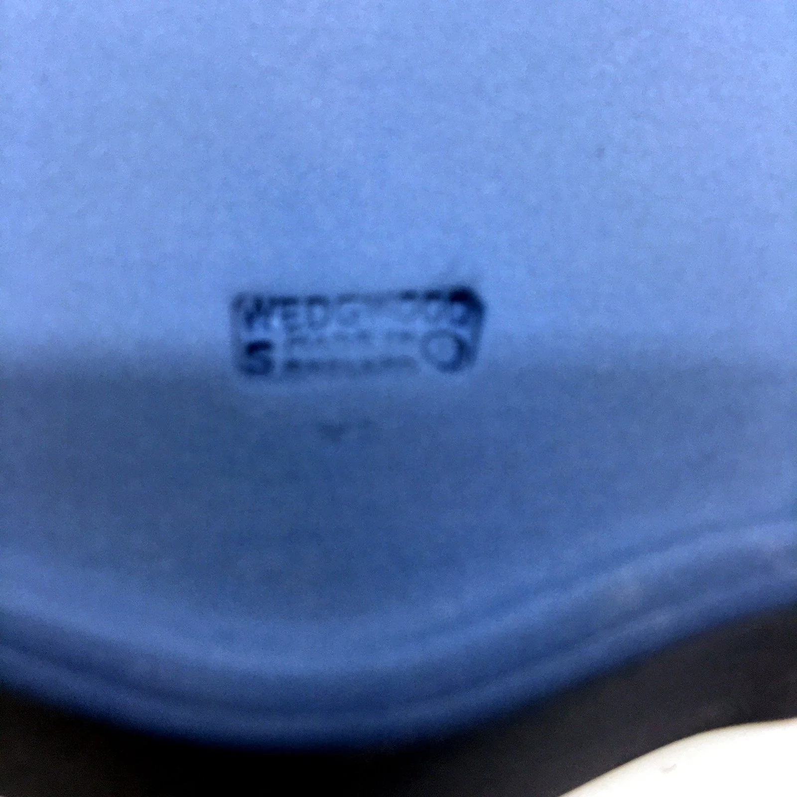 VINTAGE Wedgwood Light Blue Decorative Ceramic Plate Silhouette Design In Box - Image 5