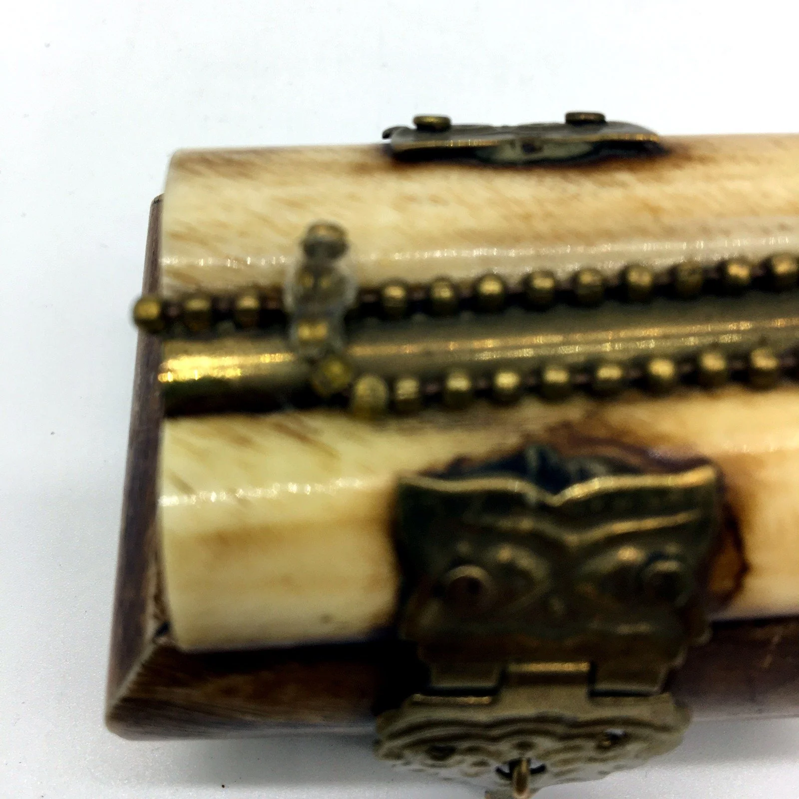 Hand Crafted Decorative Bone Box Vintage Trinket Jewellery Storage Organizer - Image 5