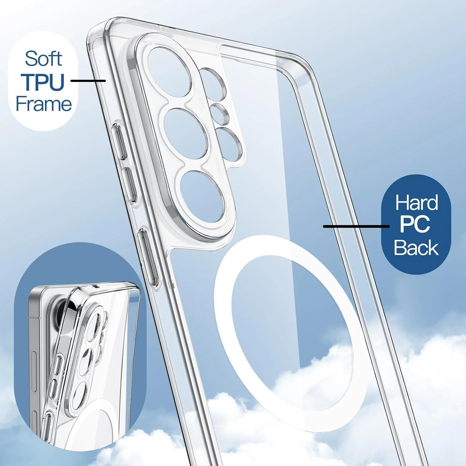 JETech Magnetic Basic Cases Case for Samsung Galaxy S26 Ultra Clear NEW - Image 6