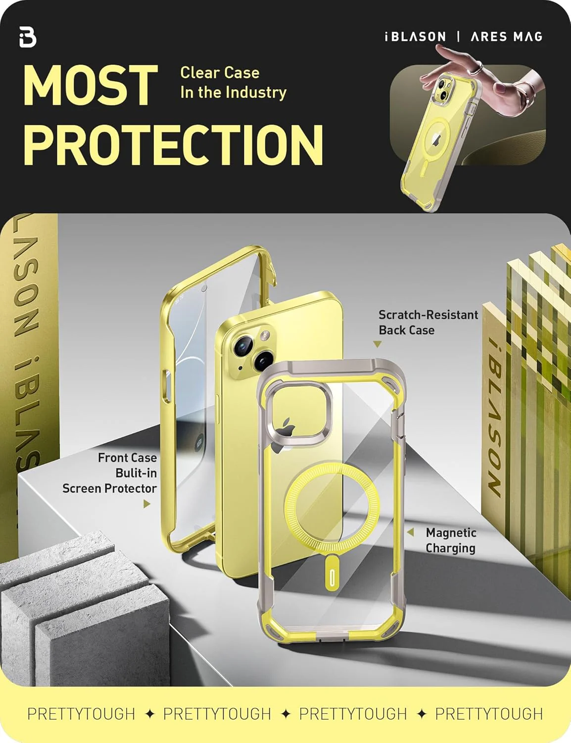 i-Blason Magsafe Compatible Full-Body Protective Case Iphone 15 Plus NEW - Image 4