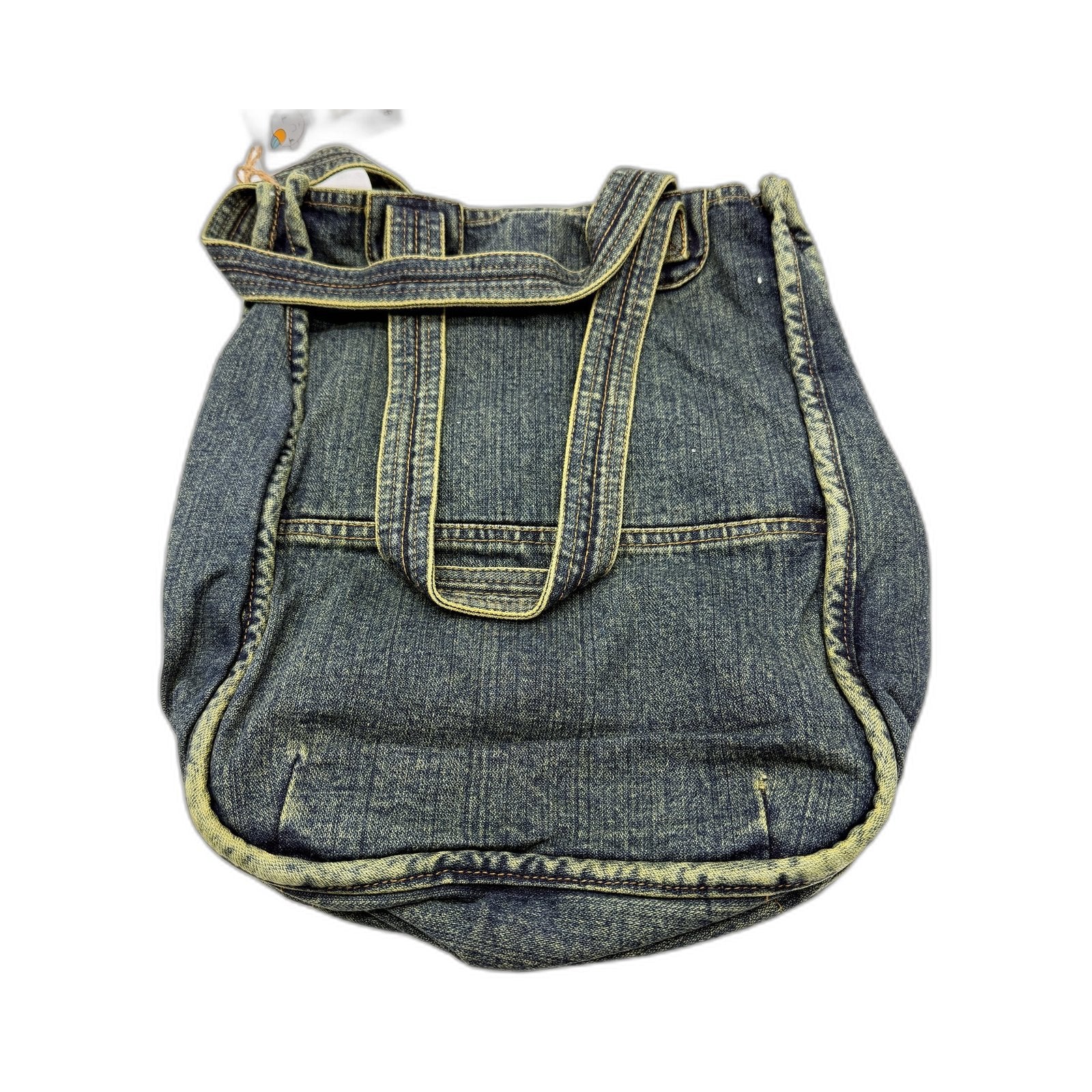 Faded Unisex Denim Recycled Eco-Friendly Tote Bag by Amigo Denim House NEW - Image 2