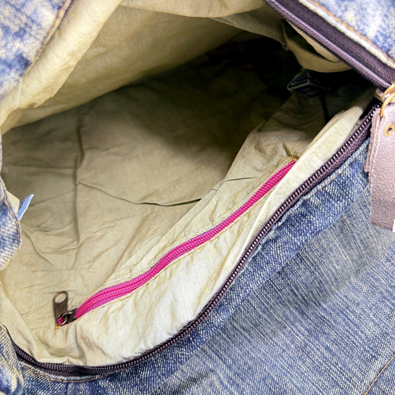 Recycled Unisex Faded Denim Casual Messenger Bag by Amigo Denim House NEW - Image 5