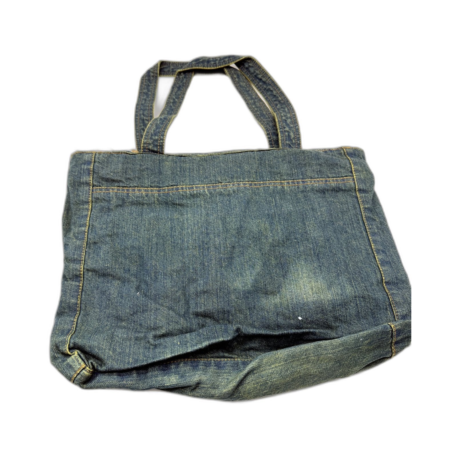 Amigo Denim House Unisex Denim Blue Recycled Canvas Zipped Bag for Everyday NEW - Image 3