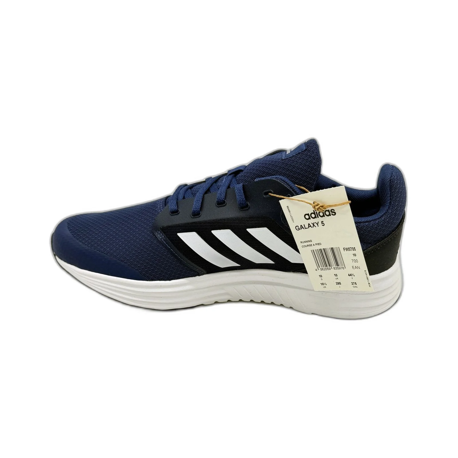 Adidas Mens Galaxy 5 Running Shoes in Navy Blue FW5705 Size US 10.5 NEW - Image 5