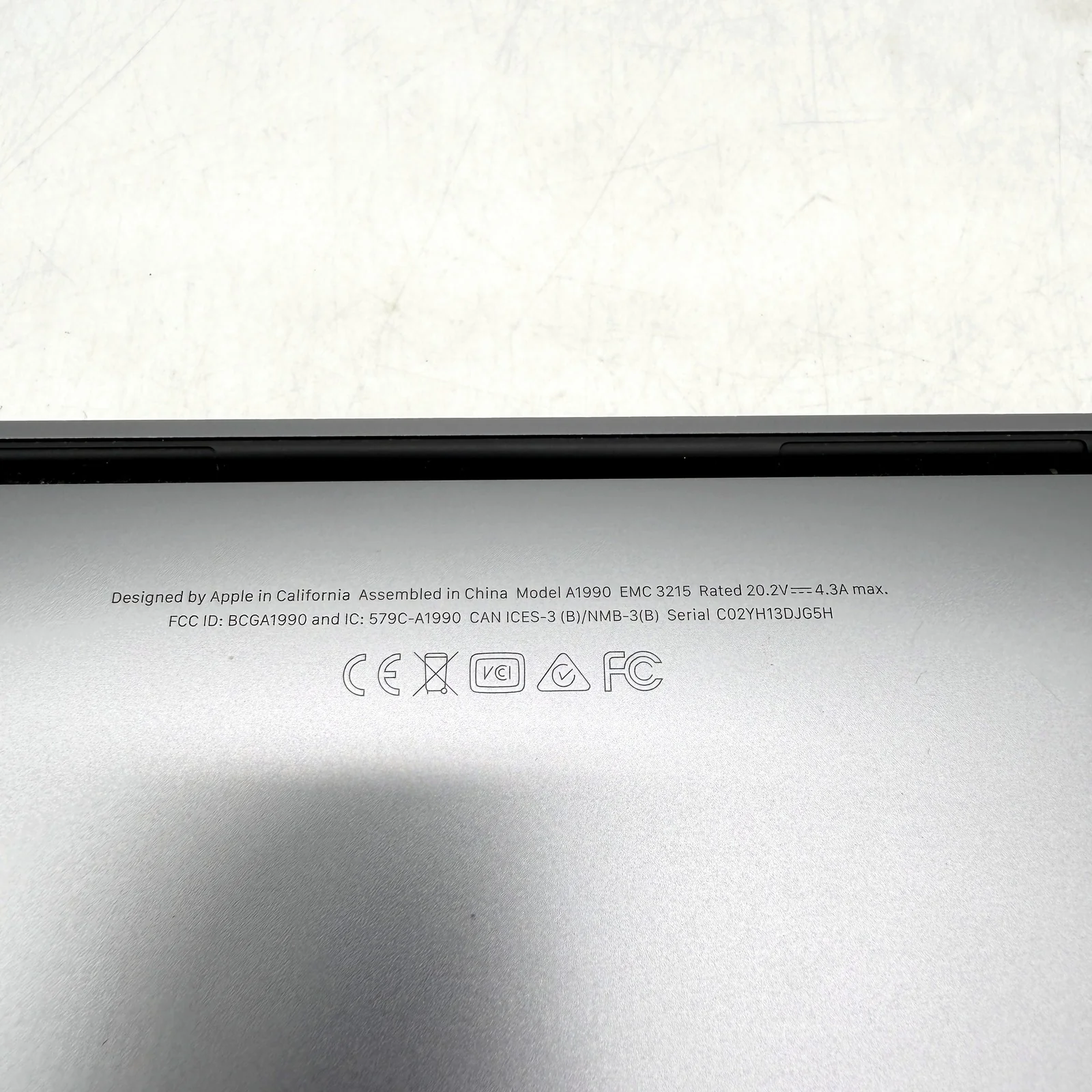 Apple MacBook Pro Laptop Silver 15-inch Touch Bar FOR PARTS ONLY -Locked MDM - Image 7