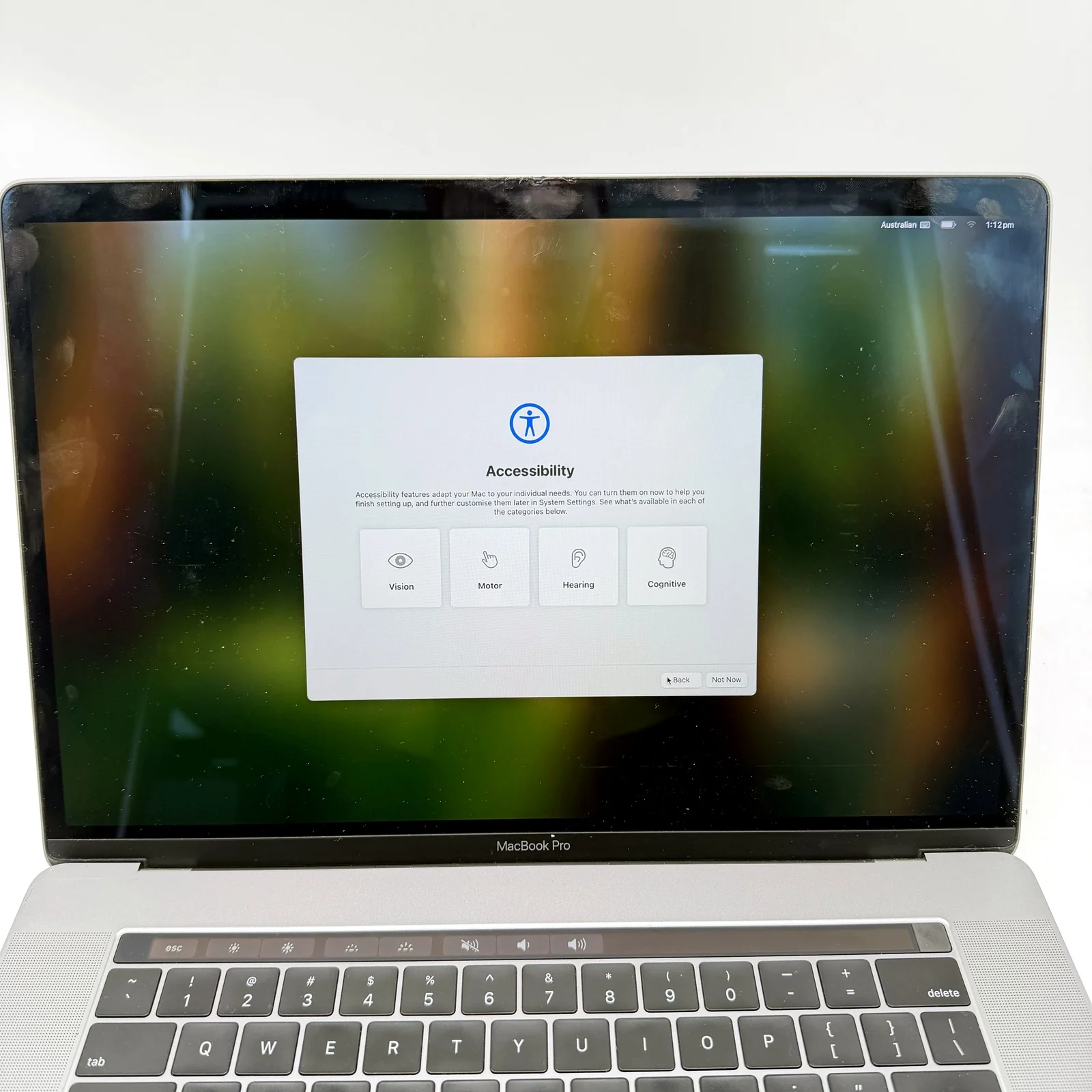Apple MacBook Pro Laptop Silver 15-inch Touch Bar FOR PARTS ONLY -Locked MDM - Image 8