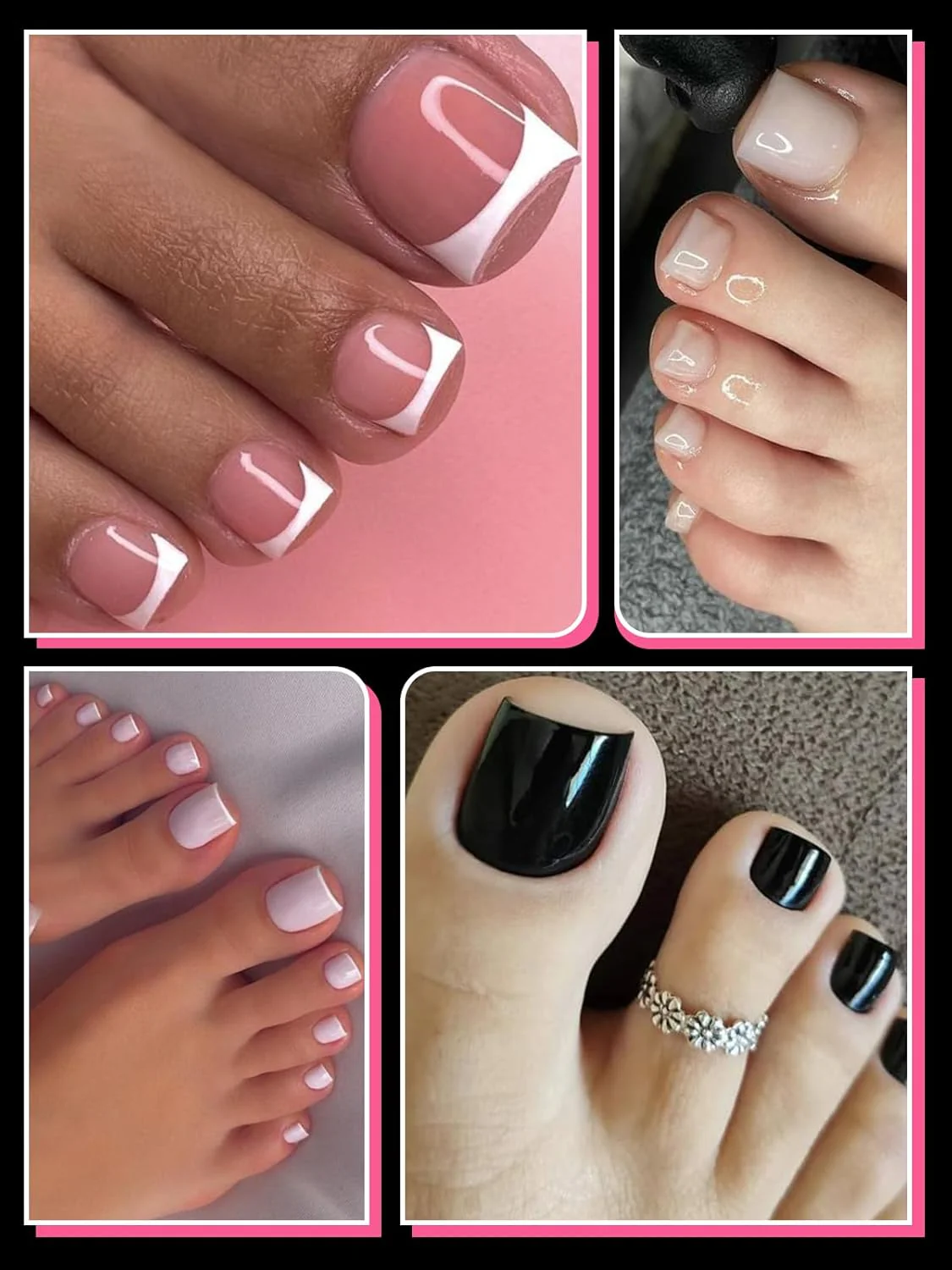 TOROKOM Poly Gel Nail Forms Long Square Dual Pedi Toe Extension Transparent NEW - Image 6